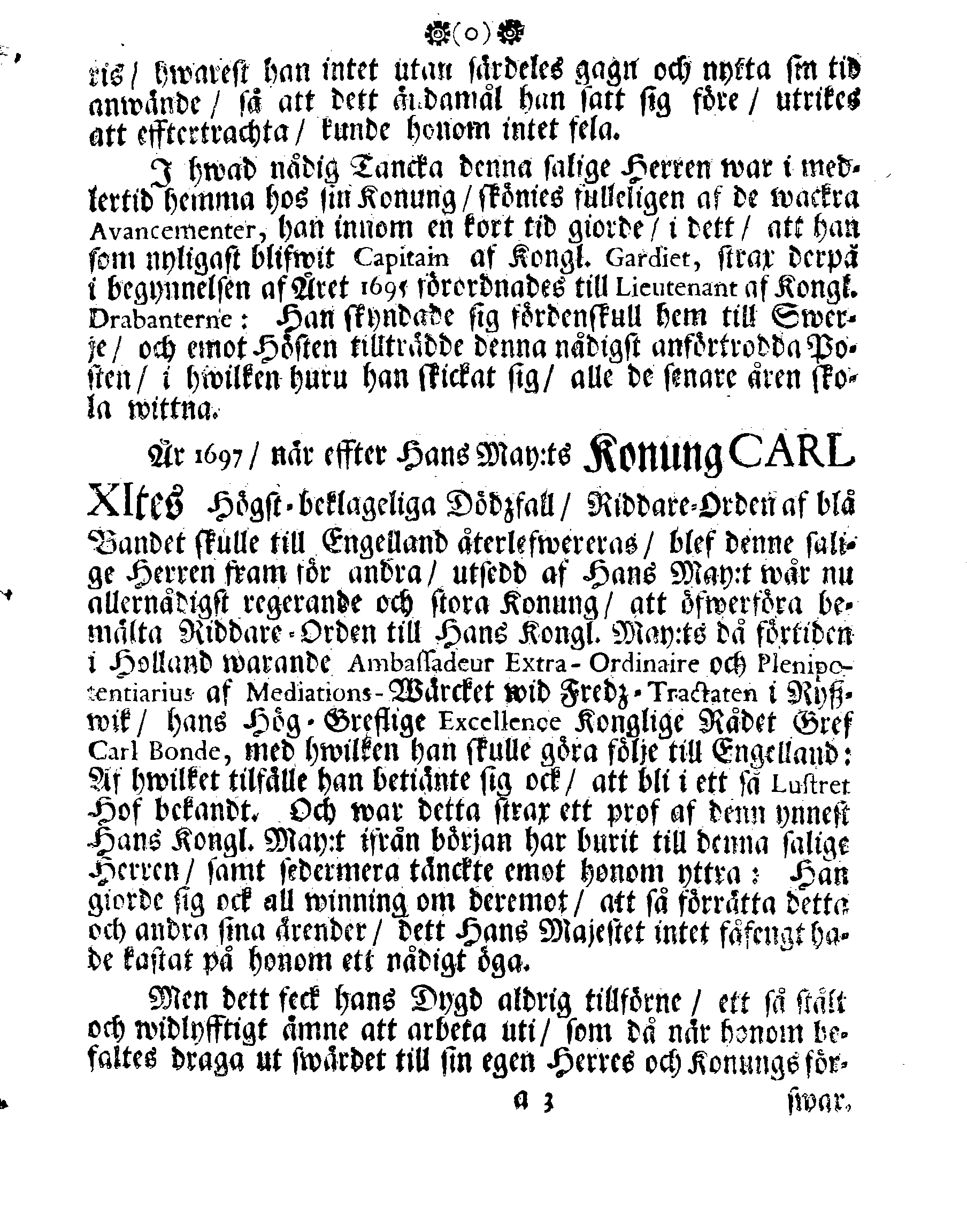 Höga Guds Barnas Tanckar, Då Hans Kongl. Maij:tz wår Allernådigste KONUNGS Fordom, Troo Man, Capitaine Lieutenant af des Lijf-Drabanter och General Major af Cavallerie, Den Högwälborne Herren och Grefwen, Grefwe CARL WRANGEL, … Blef med Christelige Ceremonier begrafwen uthi Kyrckian i Ketzschav i Sachsen