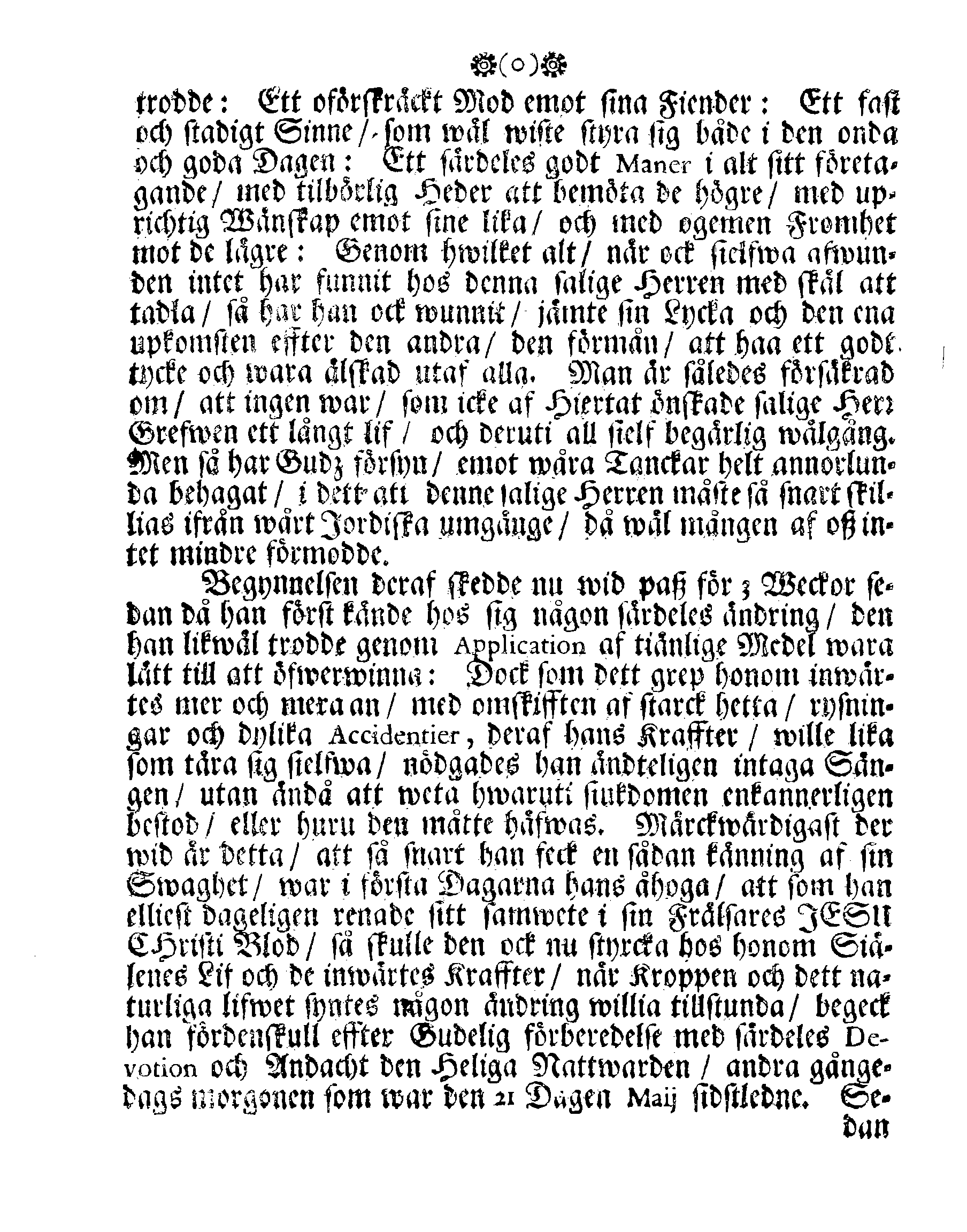 Höga Guds Barnas Tanckar, Då Hans Kongl. Maij:tz wår Allernådigste KONUNGS Fordom, Troo Man, Capitaine Lieutenant af des Lijf-Drabanter och General Major af Cavallerie, Den Högwälborne Herren och Grefwen, Grefwe CARL WRANGEL, … Blef med Christelige Ceremonier begrafwen uthi Kyrckian i Ketzschav i Sachsen