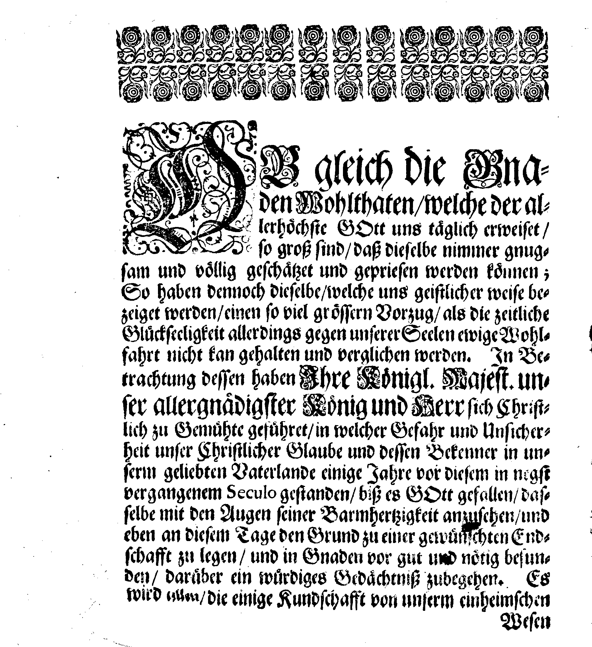 Danck- und Bitt-Schrifft, auff Ihrer Königl. Majest. gnädigsten Befehl von allen Predigt-Stühlen im gantzen Reiche und darunter liegenden Provincien, abzulesen DOMINICA ESTO MIHI, oder am Fasten-Sonn-Tage, im Jahr M. DC. XCIII. an welchem nach Verlauff eben von hundert Jahren begangen ward das Gedächtniß des Concilii Upsaliensis