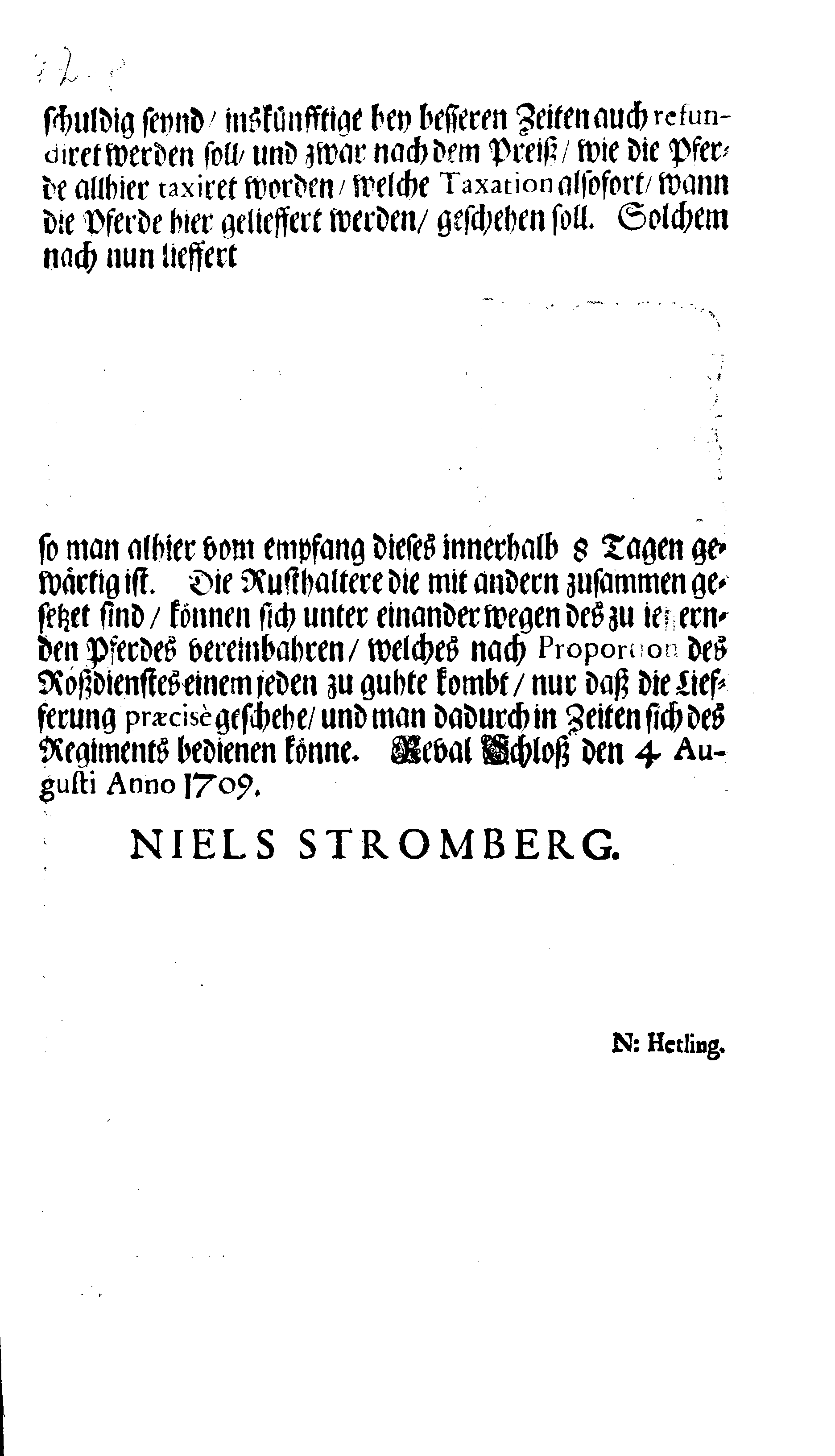 [Nils Strombergi korraldus]