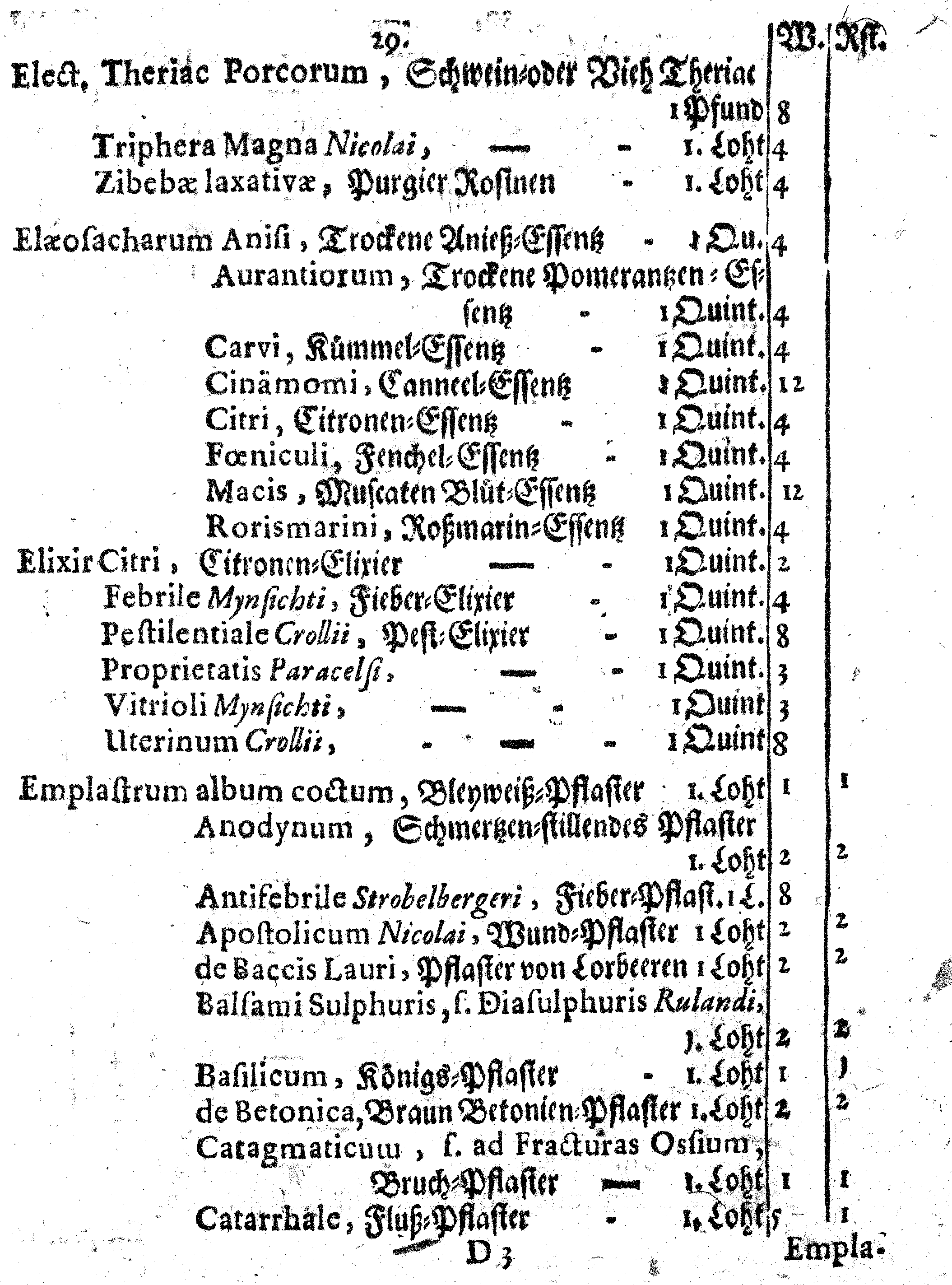 E. E. Raths Der Königl. Stadt Reval Eingeführte Apotheker-Ordnung und TAXA