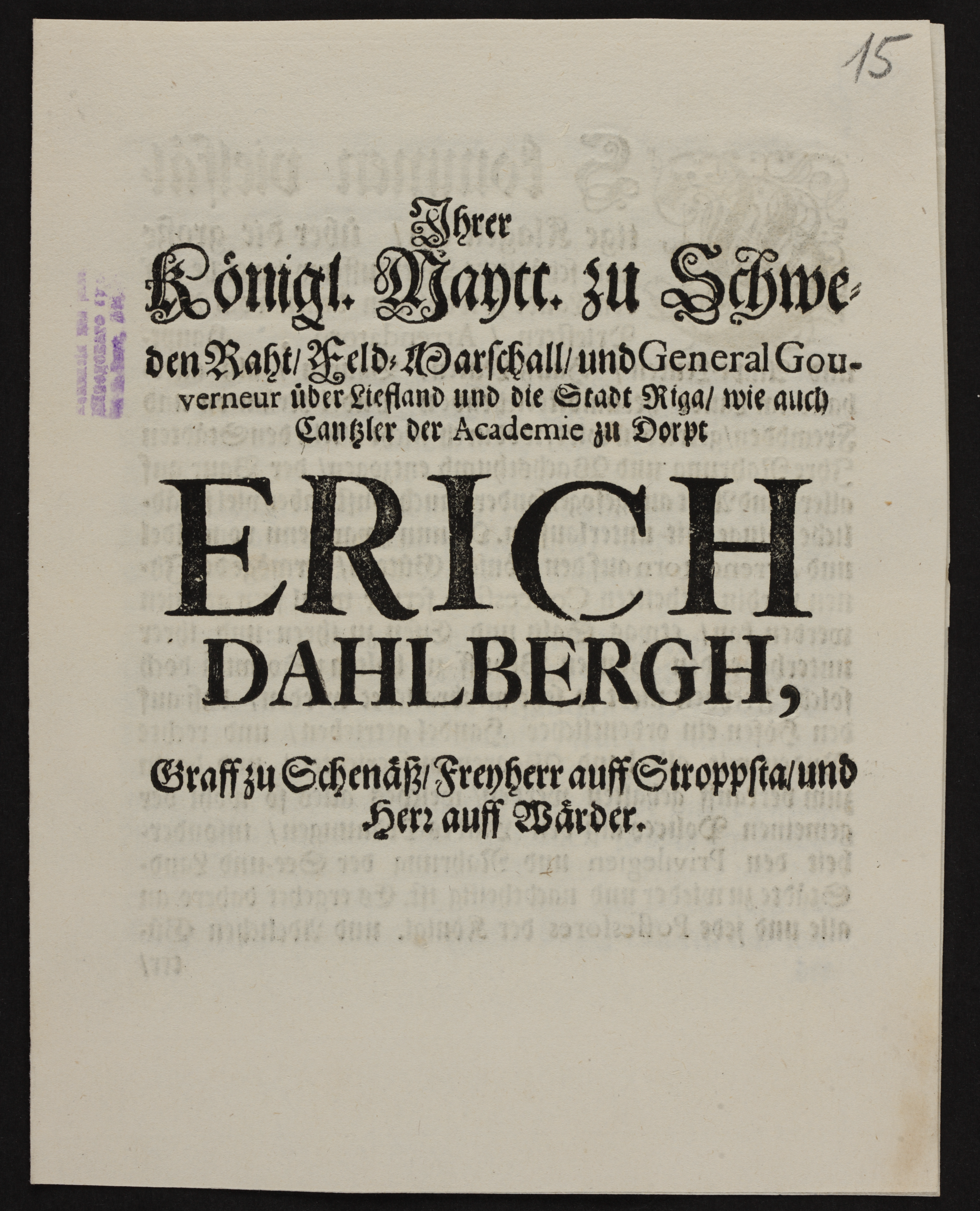 [Erich Dahlberghi korraldus]