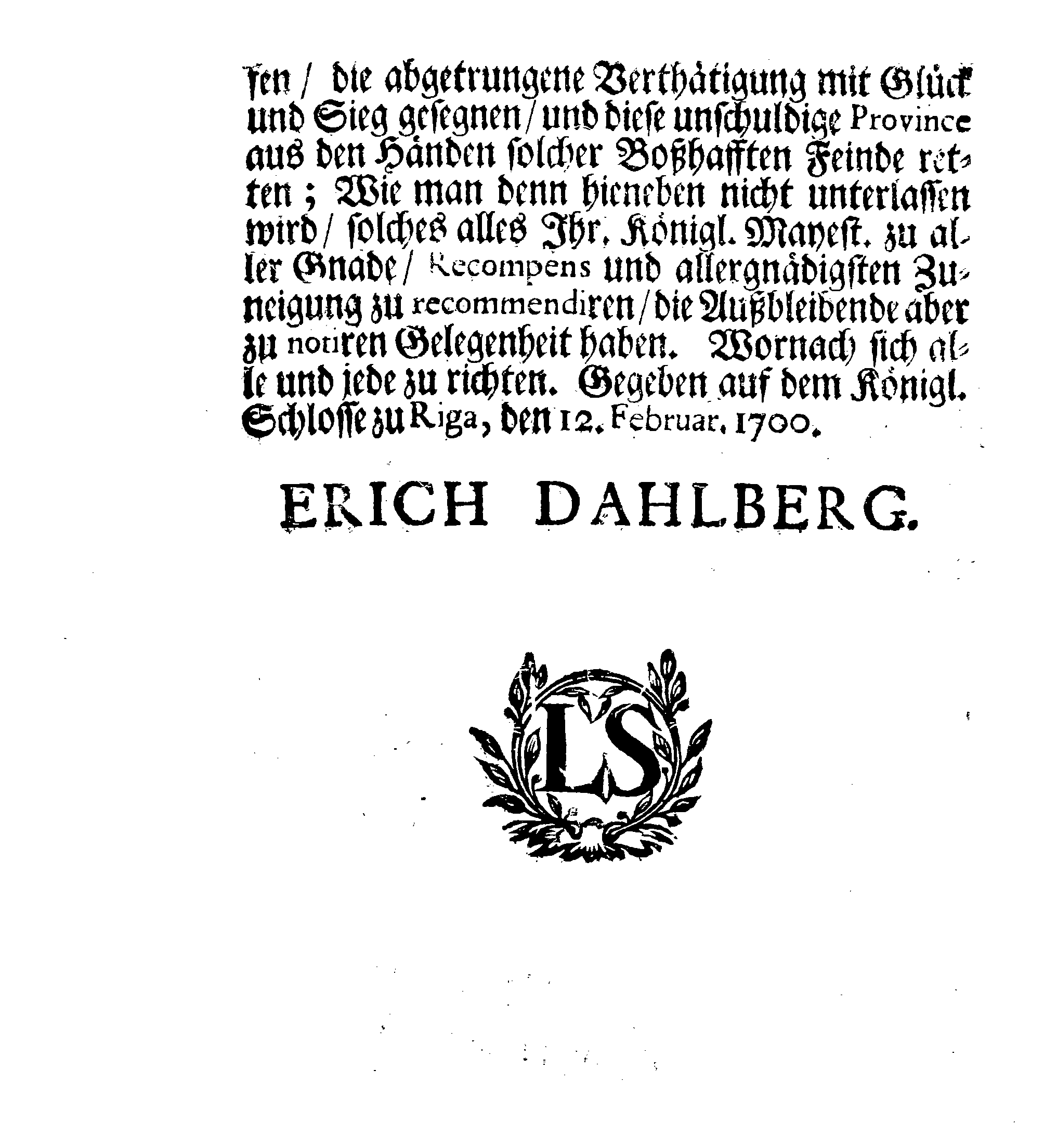 [Erik Dahlbergi korraldus]
