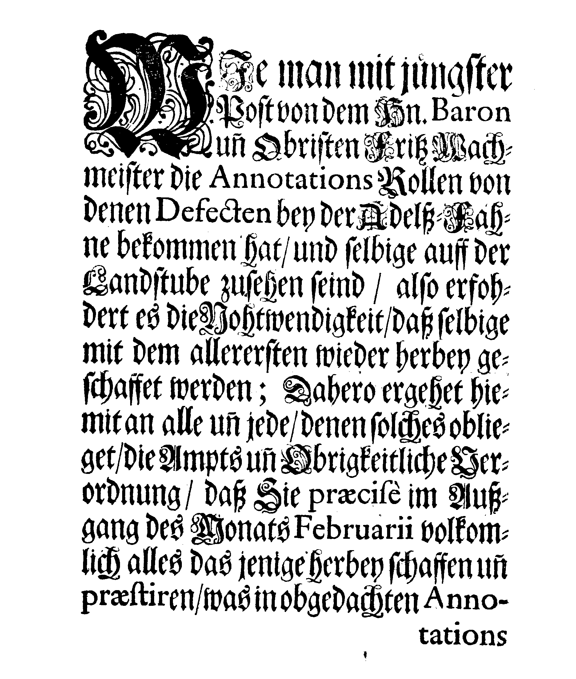 [Axel Julius De la Gardie korraldus]