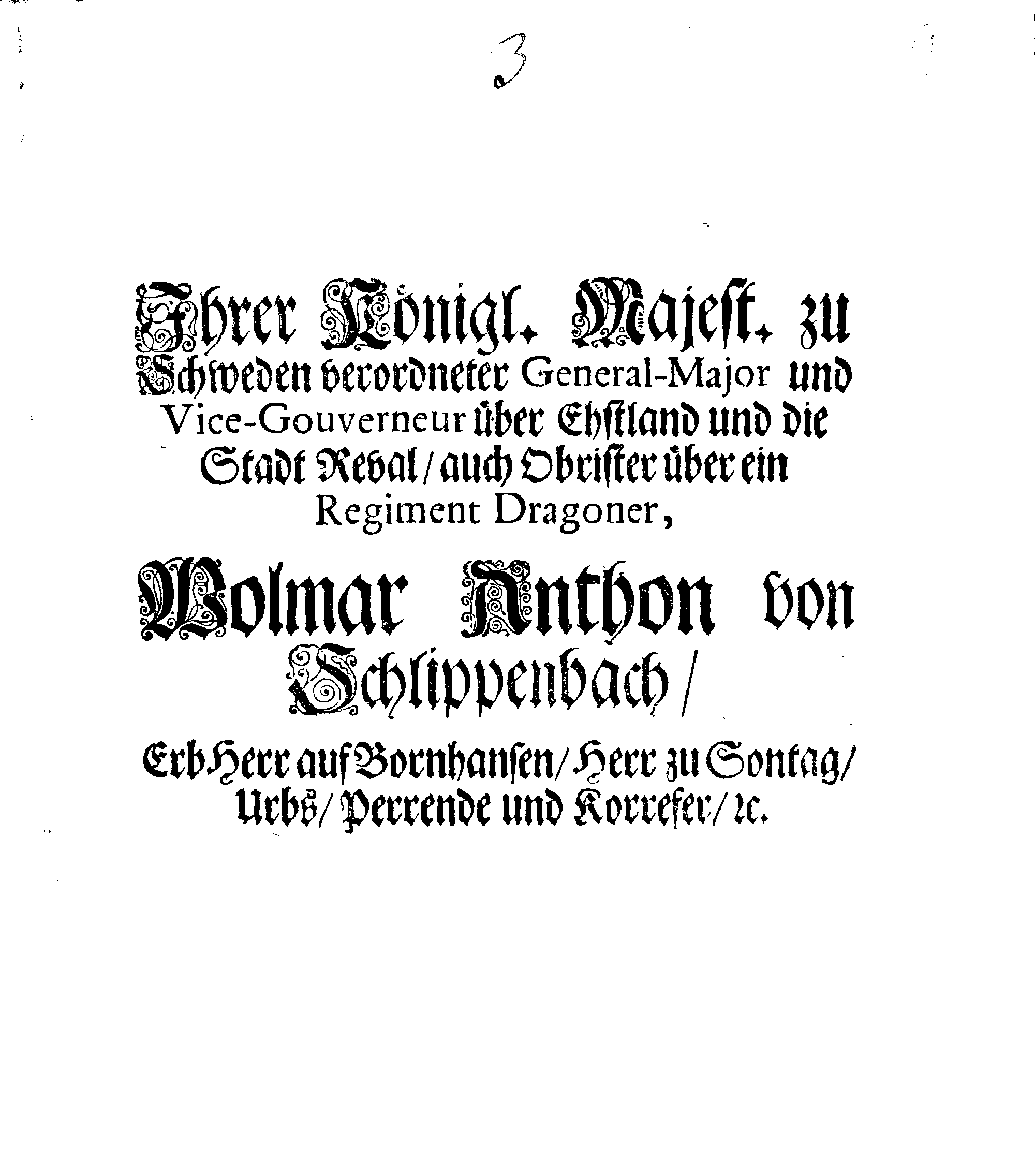 [Wolmar Anton von Schlippenbachi korraldus]