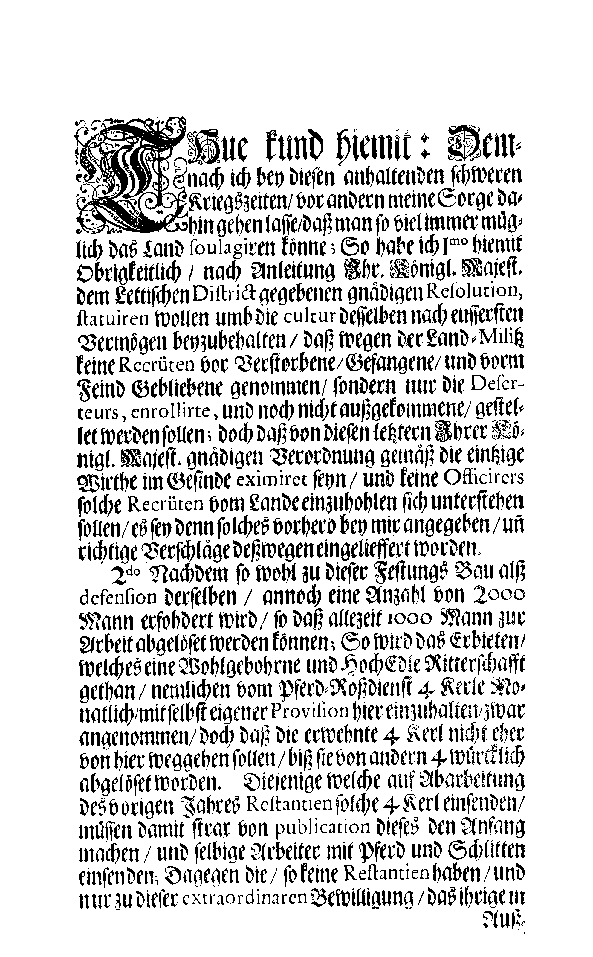 [Wolmar Anton von Schlippenbachi korraldus]