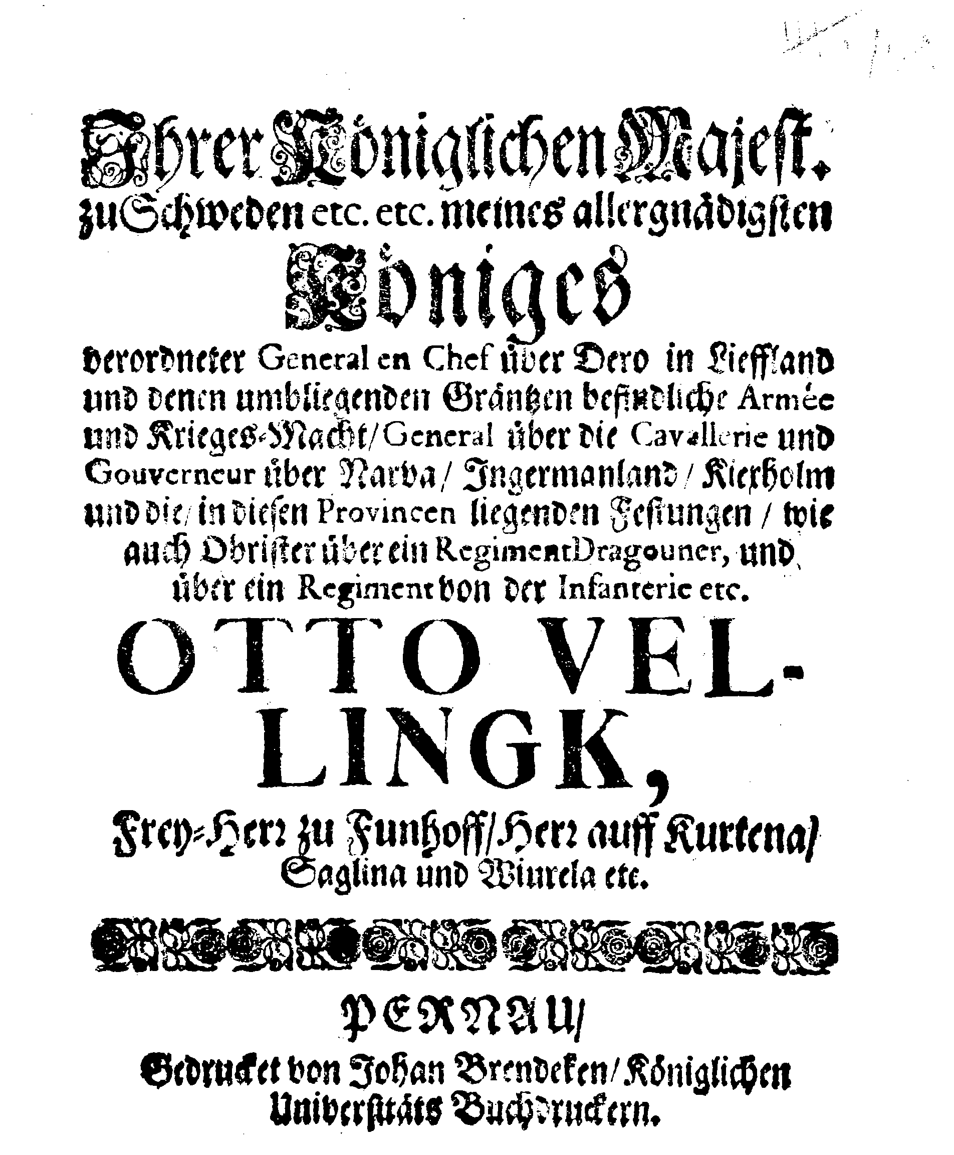 [Otto Vellingki korraldus]