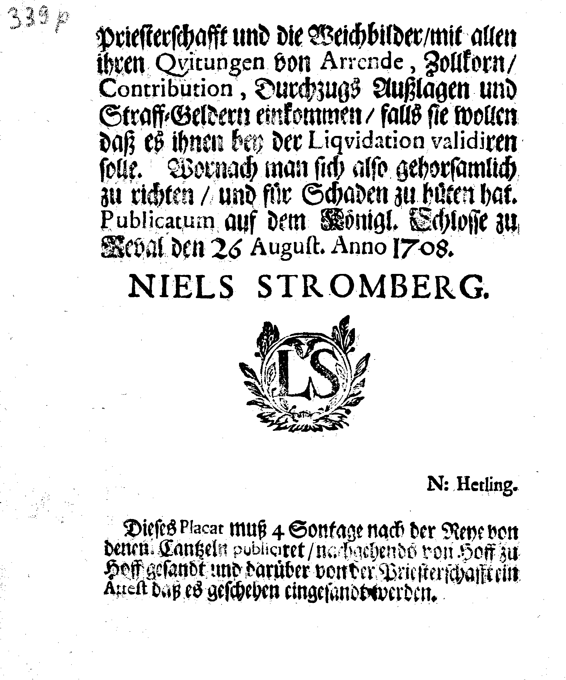 [Nils Strombergi korraldus]