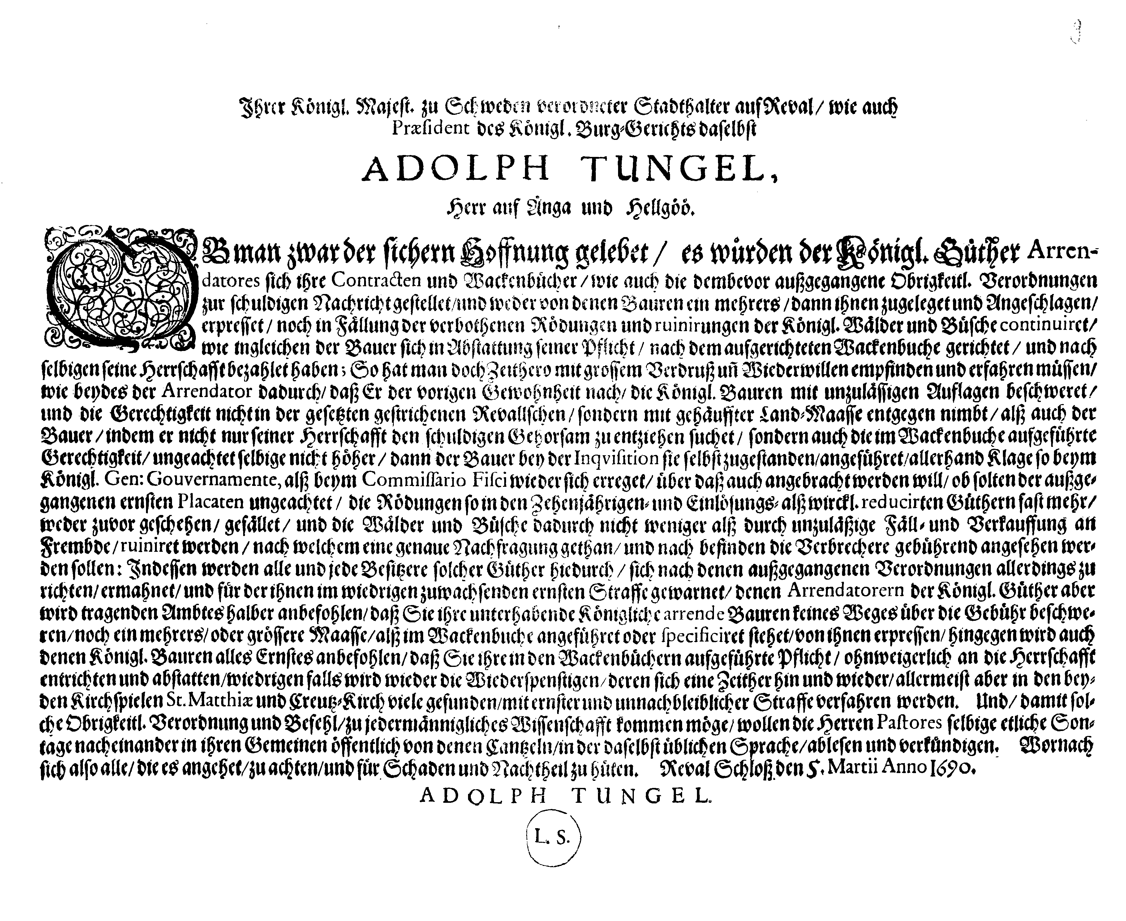 [Adolf Tungeli korraldus]