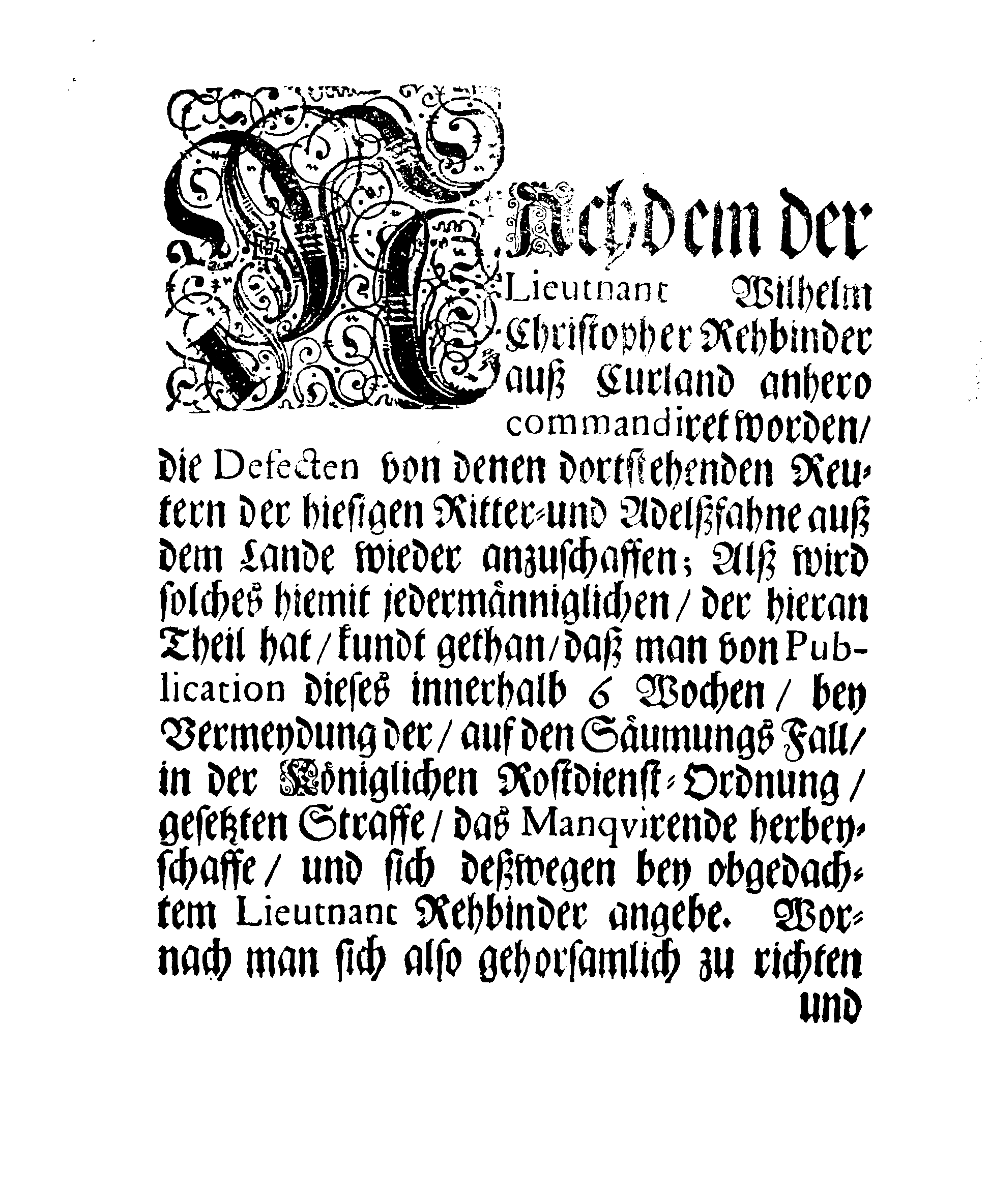 [Wolmar Anton von Schlippenbachi korraldus]