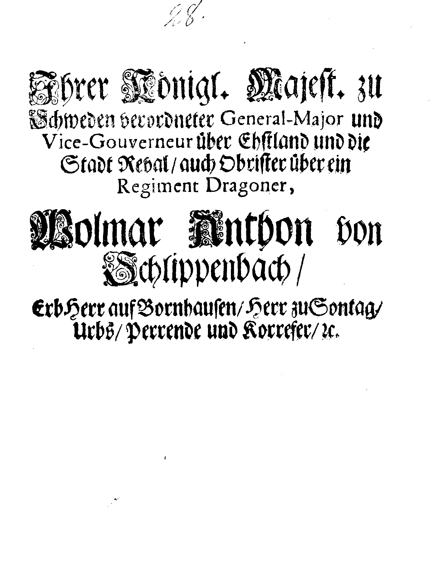 [Wolmar Anton von Schlippenbachi korraldus]