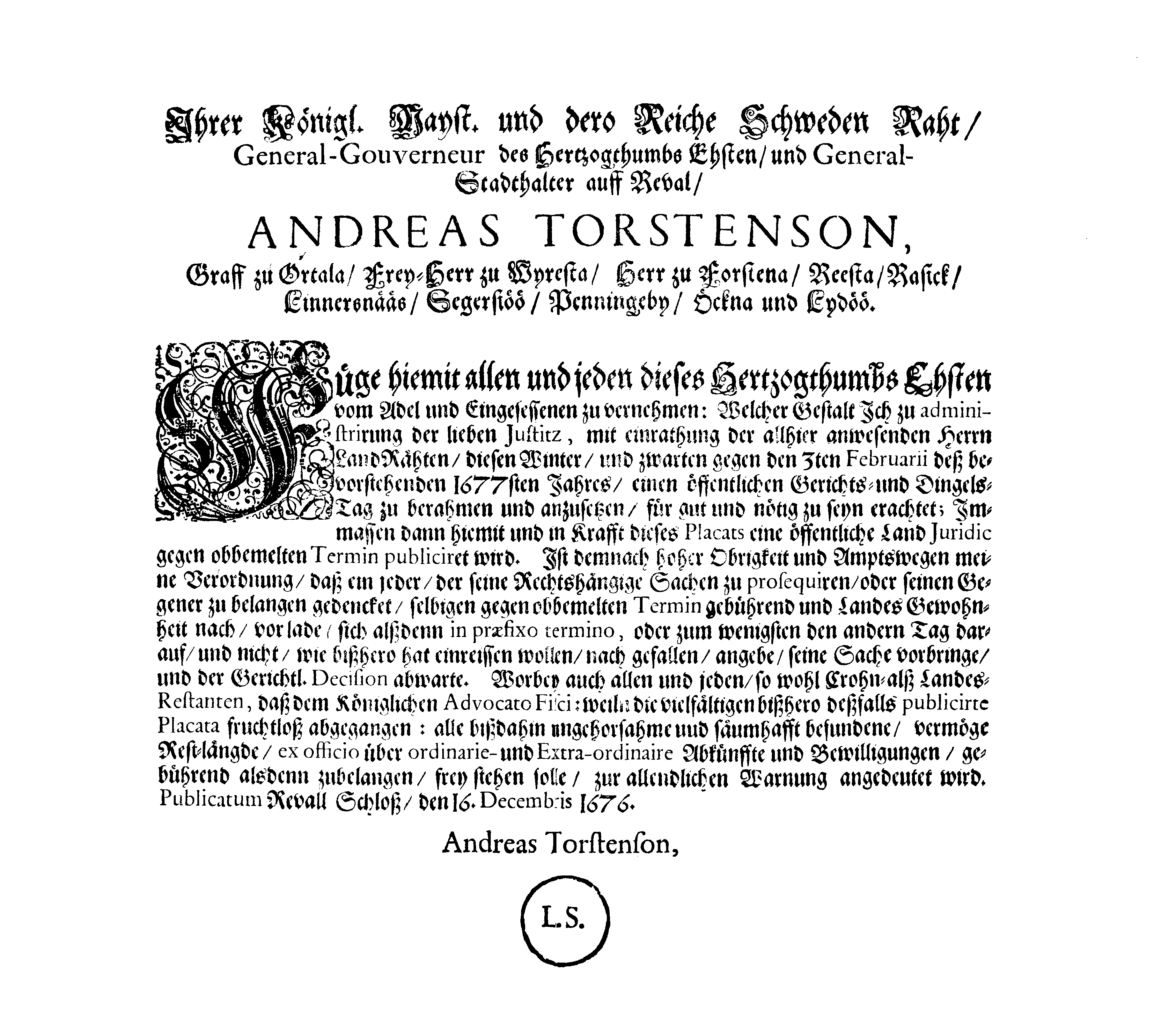 [Anders Torstenssoni korraldus]