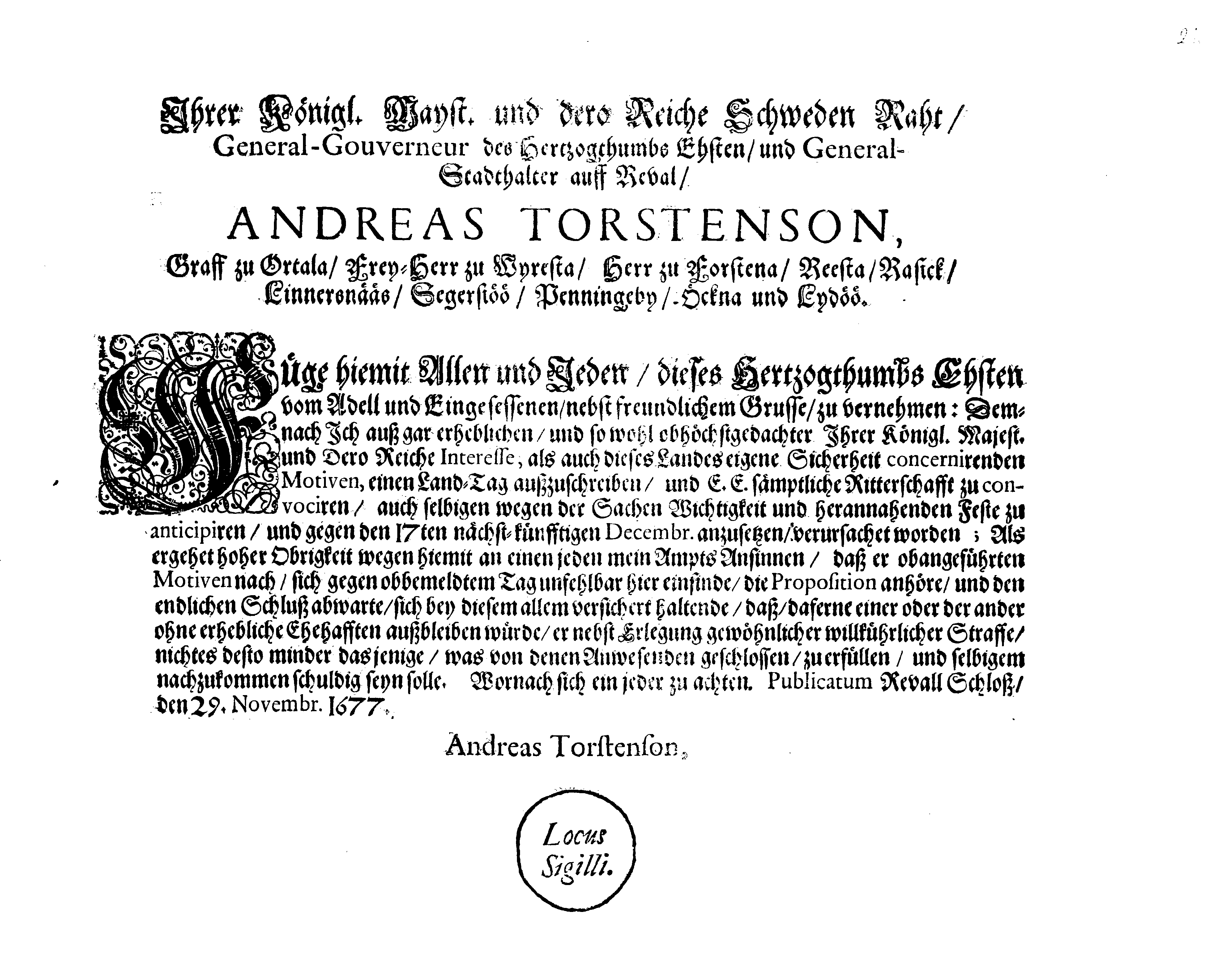 [Anders Torstenssoni korraldus]