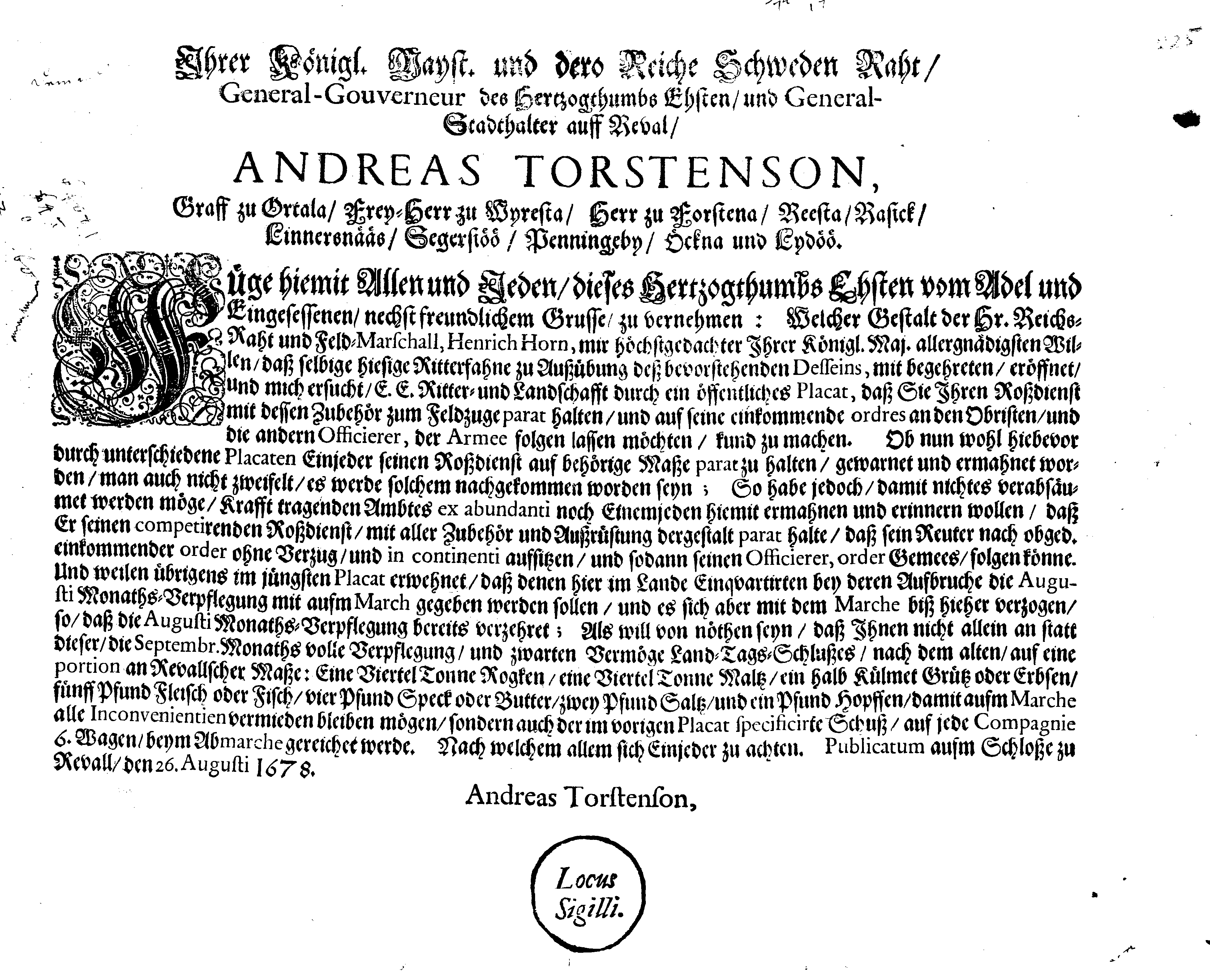 [Anders Torstenssoni korraldus]