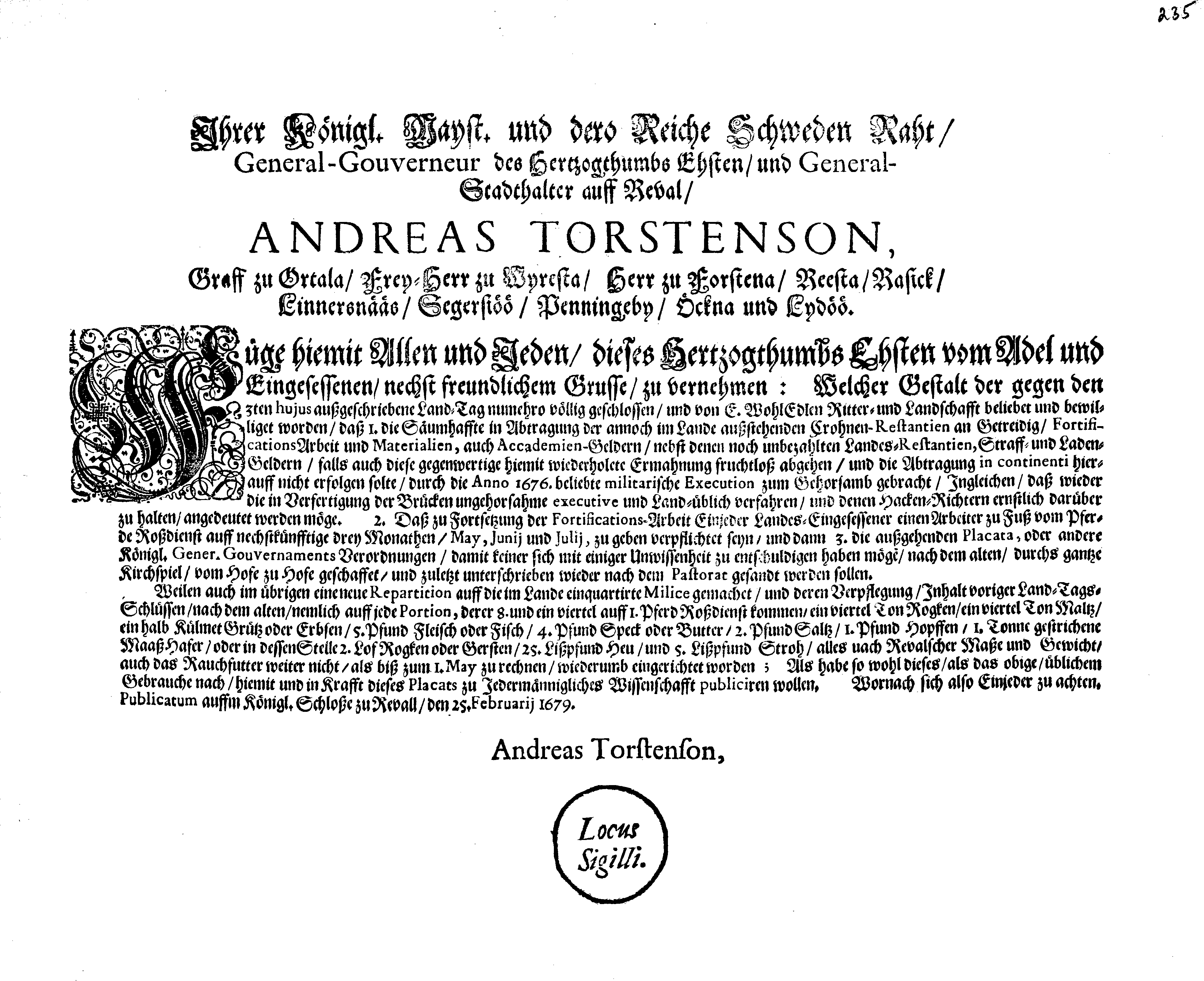 [Anders Torstenssoni korraldus]