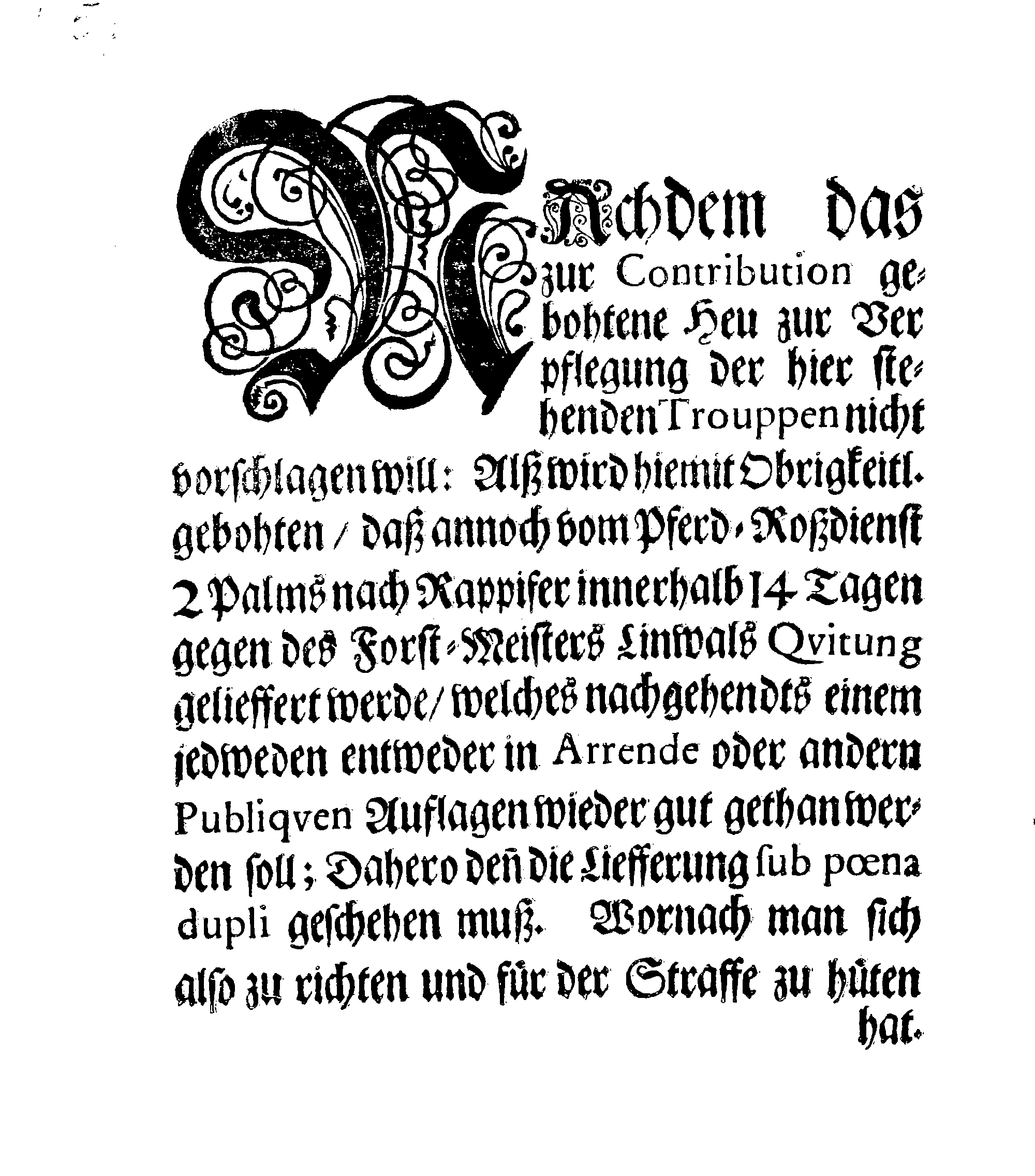 [Wolmar Anton von Schlippenbachi korraldus]