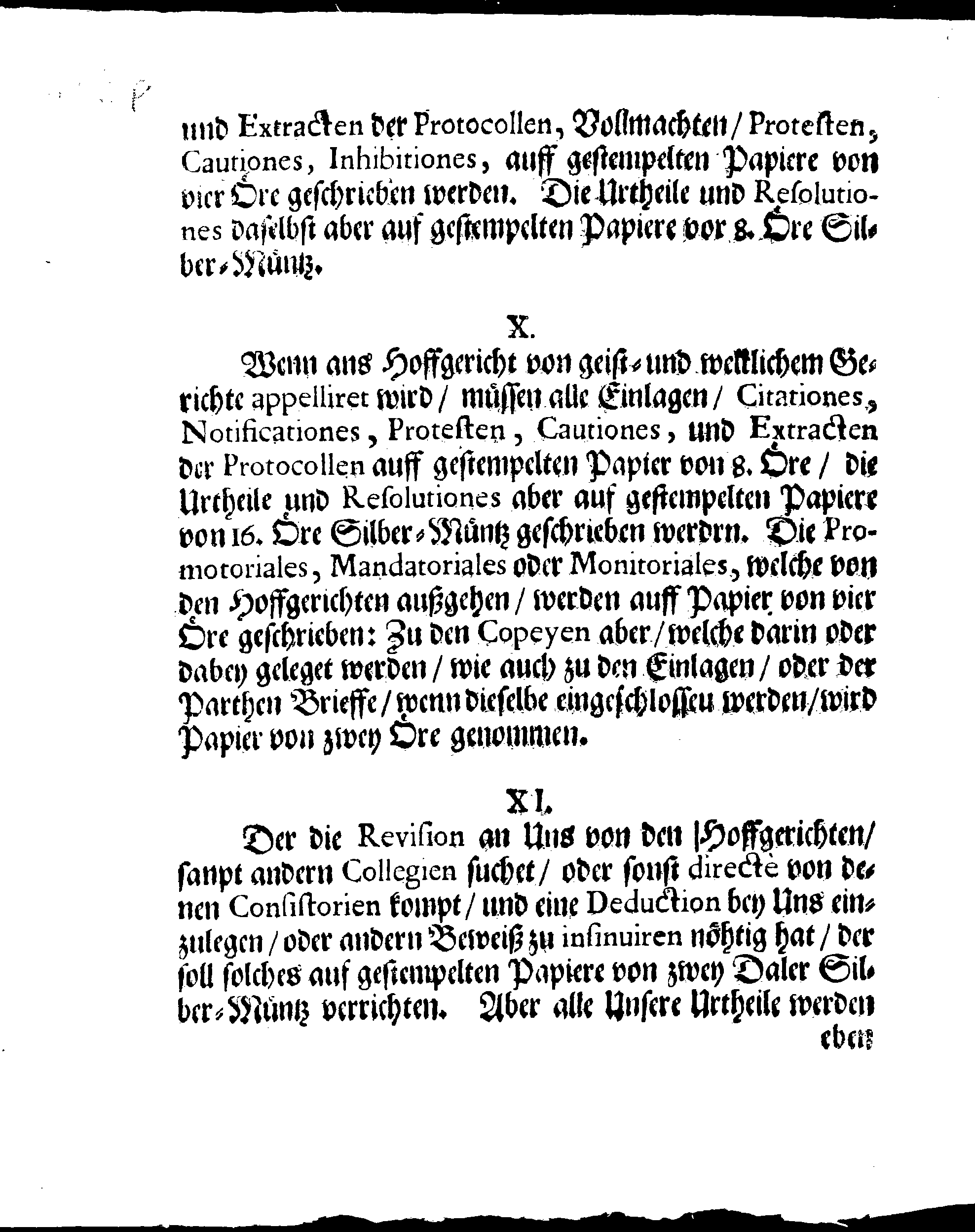 Ihr. Königl. Majest. Stadga und Verordnung Angehend CHARTAM SIGILLATAM, oder Gestempelt Papier