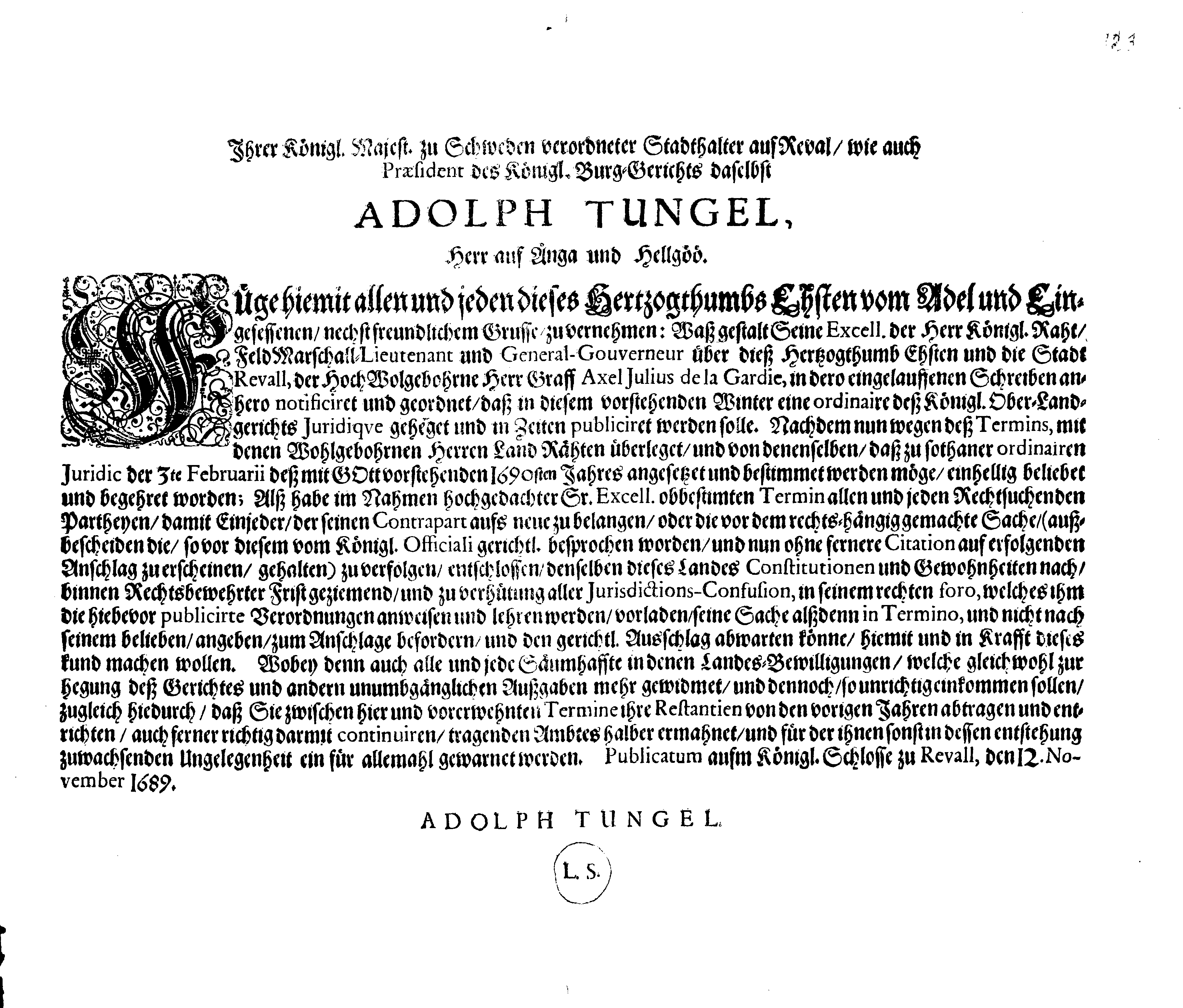 [Adolf Tungeli korraldus]