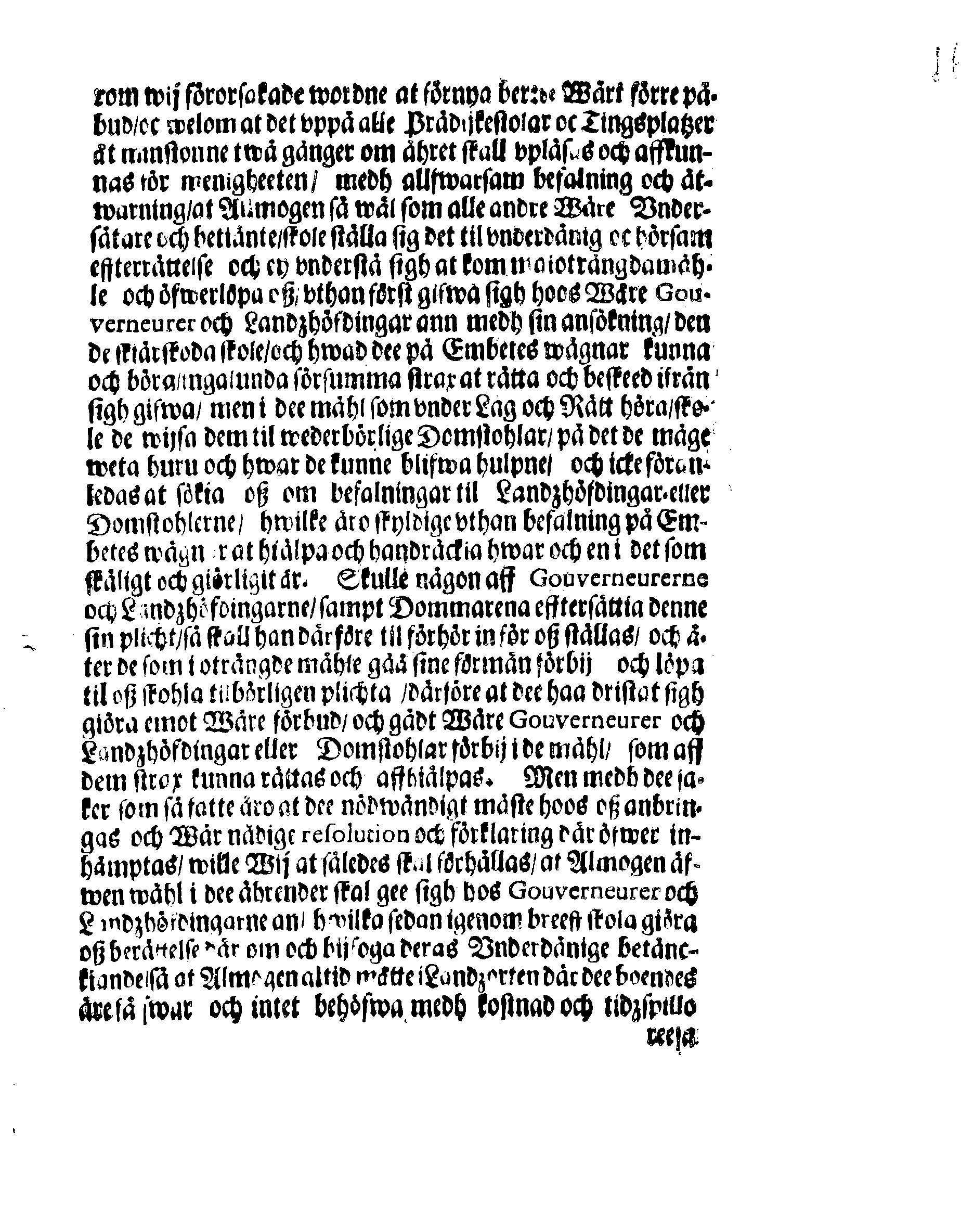 Kongl. May:tz Förnyade Förordning och Påbud, Hwar effter alle Sollicitanter sigh hörsamligen rätta skole, för än dhe sigh understå hoos Kongl. May:st någon ansökning at giöra
