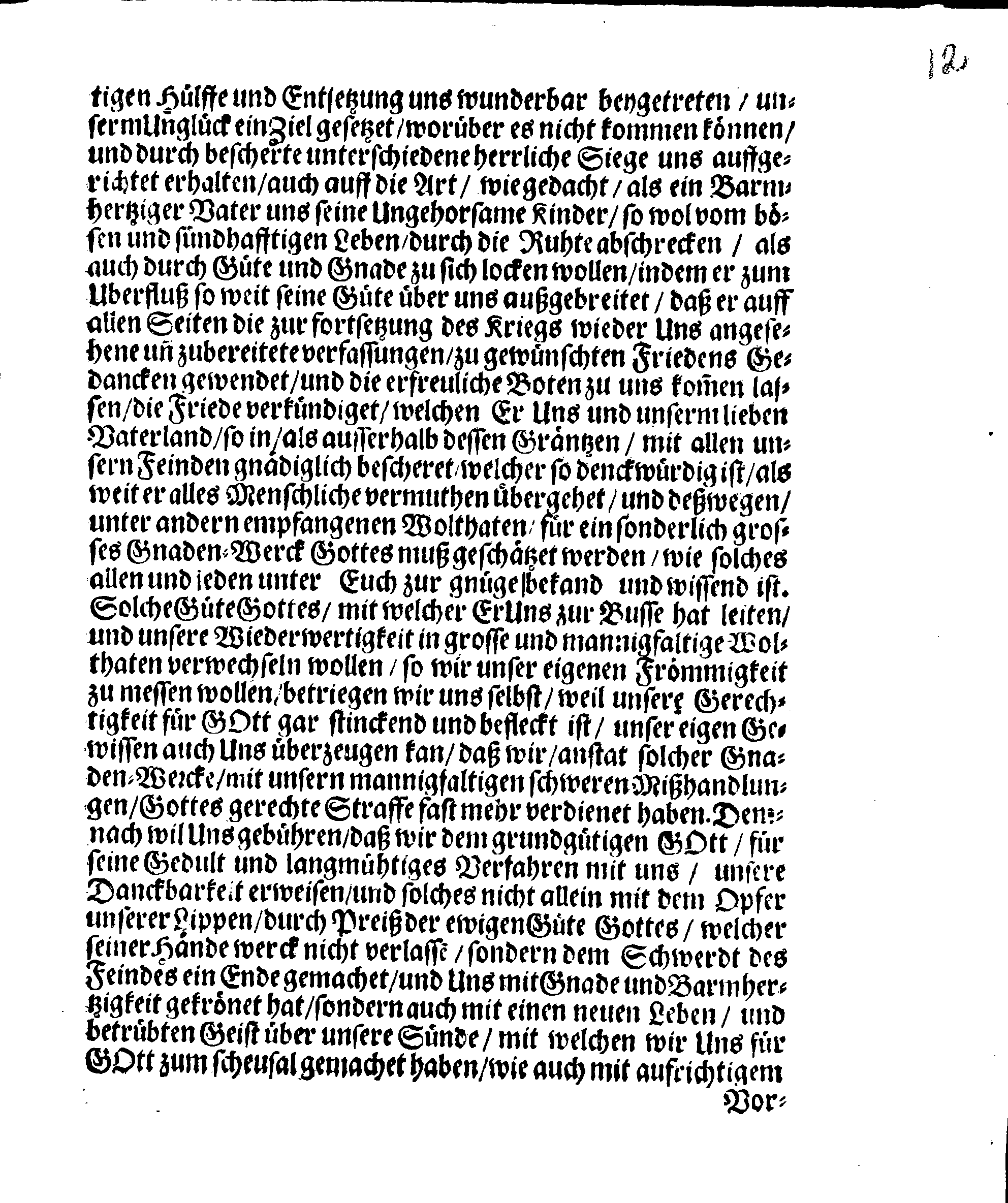 Ihr. Königl. Majest. PLACAT, Wegen Vier allgemeiner Solennen Danck-Fast- und Bet-Tage, welche istlauffenden Jahres, über das gantze Reich Schweden, und den darunter liegenden Provincien, wie auch Groß-Fürstenthum Finland, sampt Ehst- Lief und Ingermanland, feyerlich gehalten werden sollen