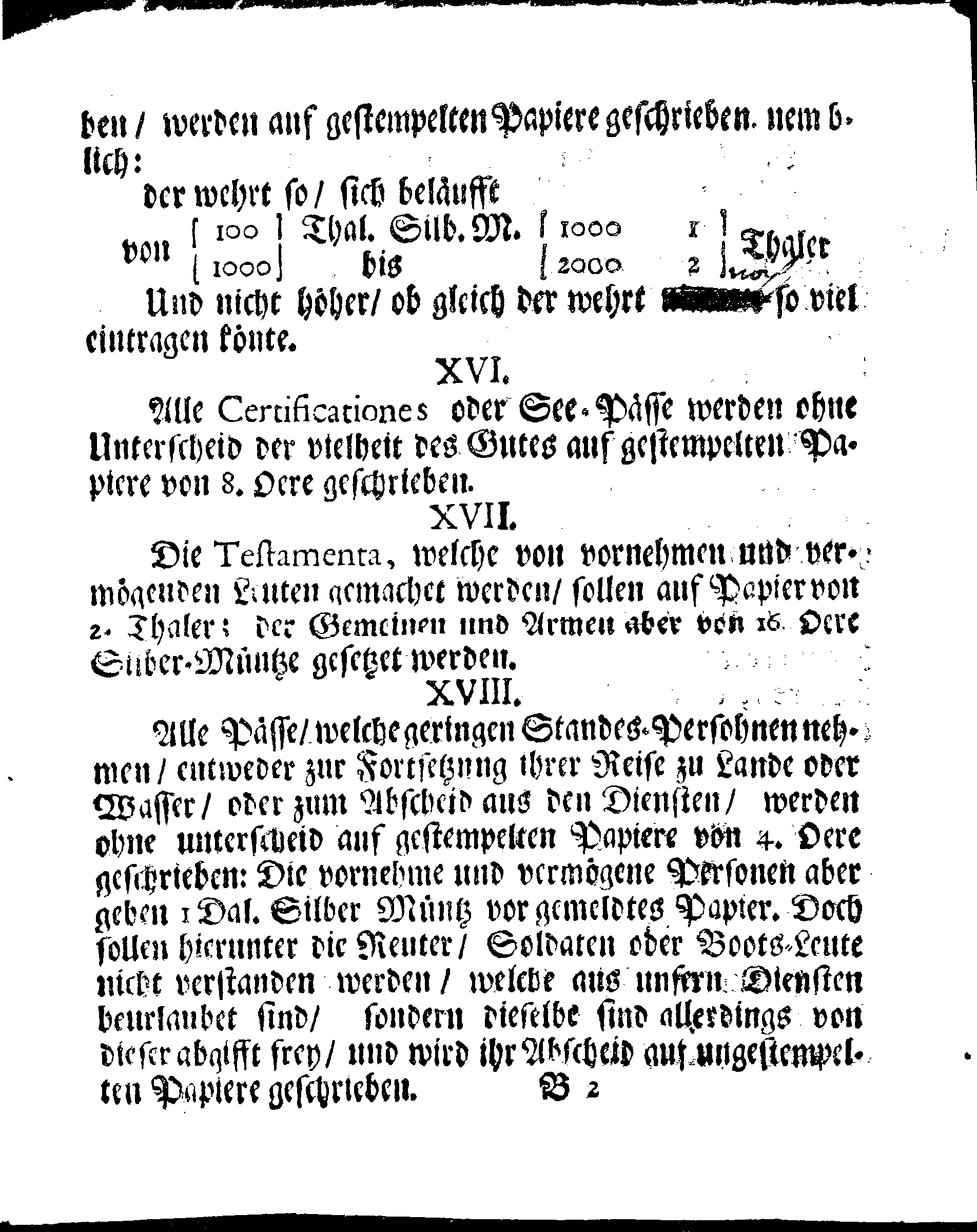 Ihrer Königl. May.tt Stadga und Verordnung, Angehend CHARTAM SIGILLATAM oder Gestempelt Papier
