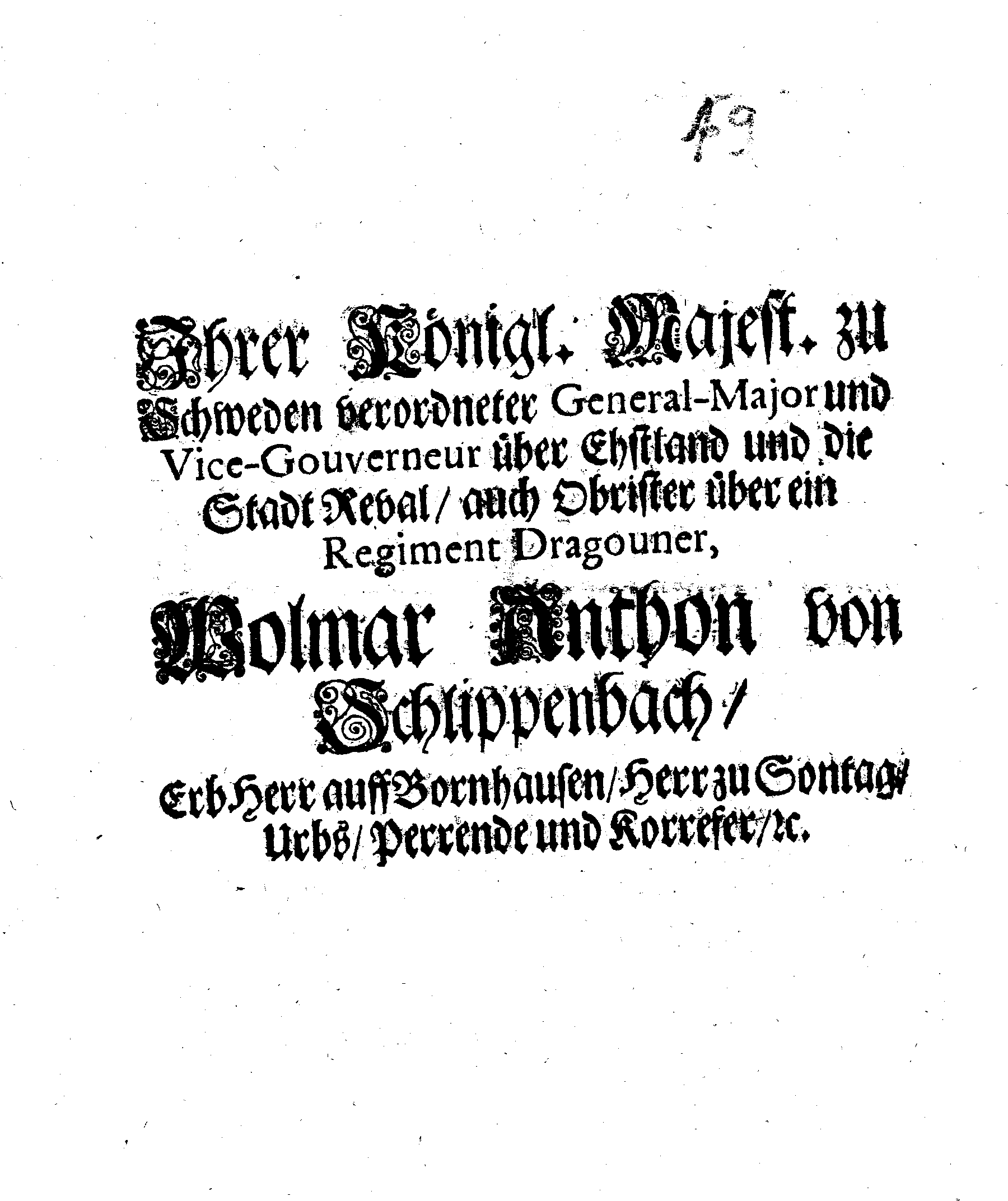 [Wolmar Anton von Schlippenbachi korraldus]