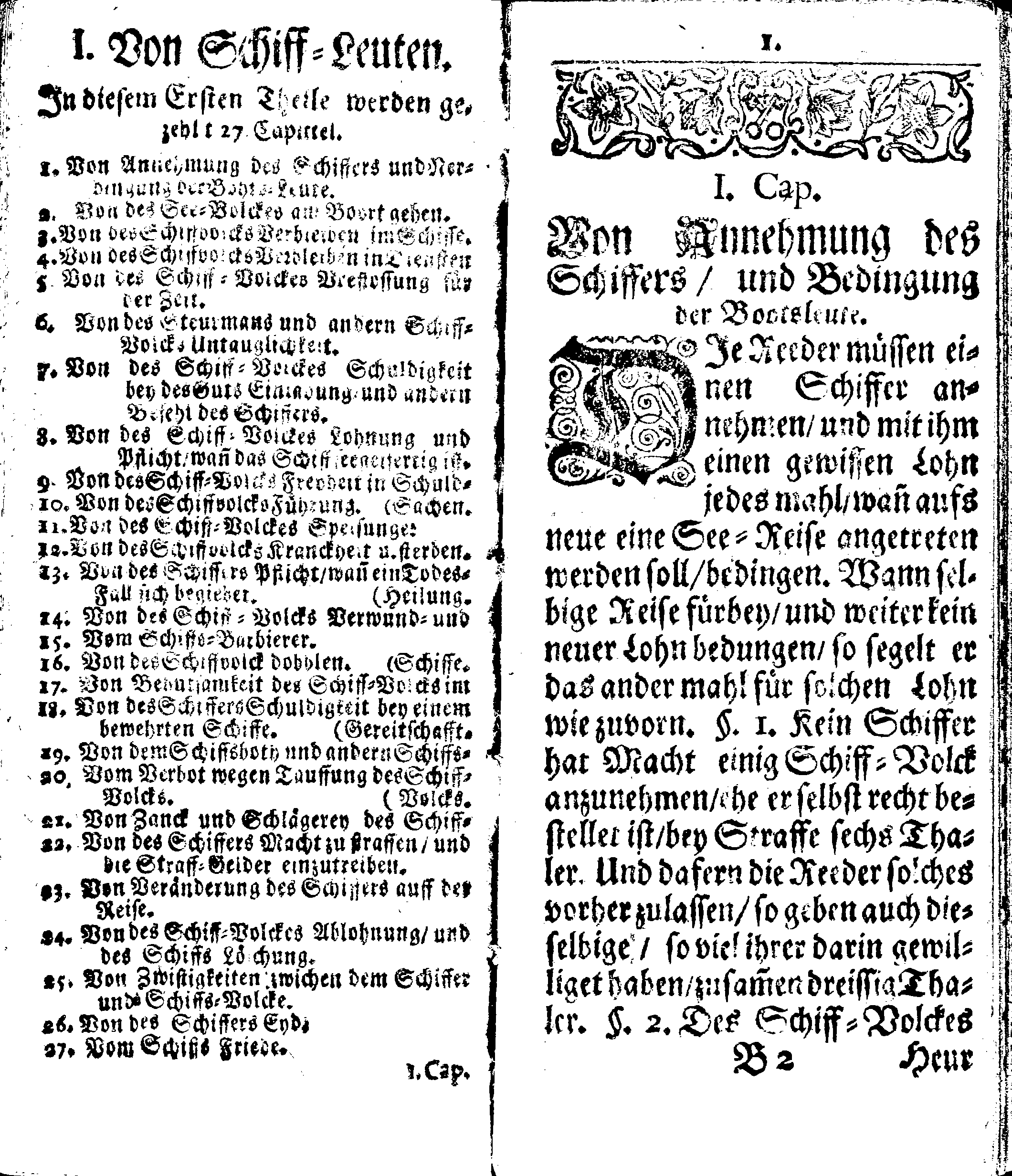 Der reiche Schweden See-Recht Welches von dem Großmächtigsten Könige und Herrn, Hn. CARL dem Eilfften, Der Schwedn, Gothen und Wenden Könige, [etc.] [etc.] [etc.] Im Jahr nach Christi Gebuhrt, 1667. ist verordnet worden. In Teutscher Sprache Ao.1670. in Wißmar gedruckt. Nunmehro aber auffs neue mit Fleiß übersehen, und verbessert, Auch mit vielen nach der Zeit ausgegangenen Königl. Schwedischen Verordnungen, denn Kauff-Leuten, Schiffern, Reedern, bey der See-Fahrt, zur Nachricht, vermehret, Und nach vieler Verlangen in kleinerem Format neu auffgelegt worden