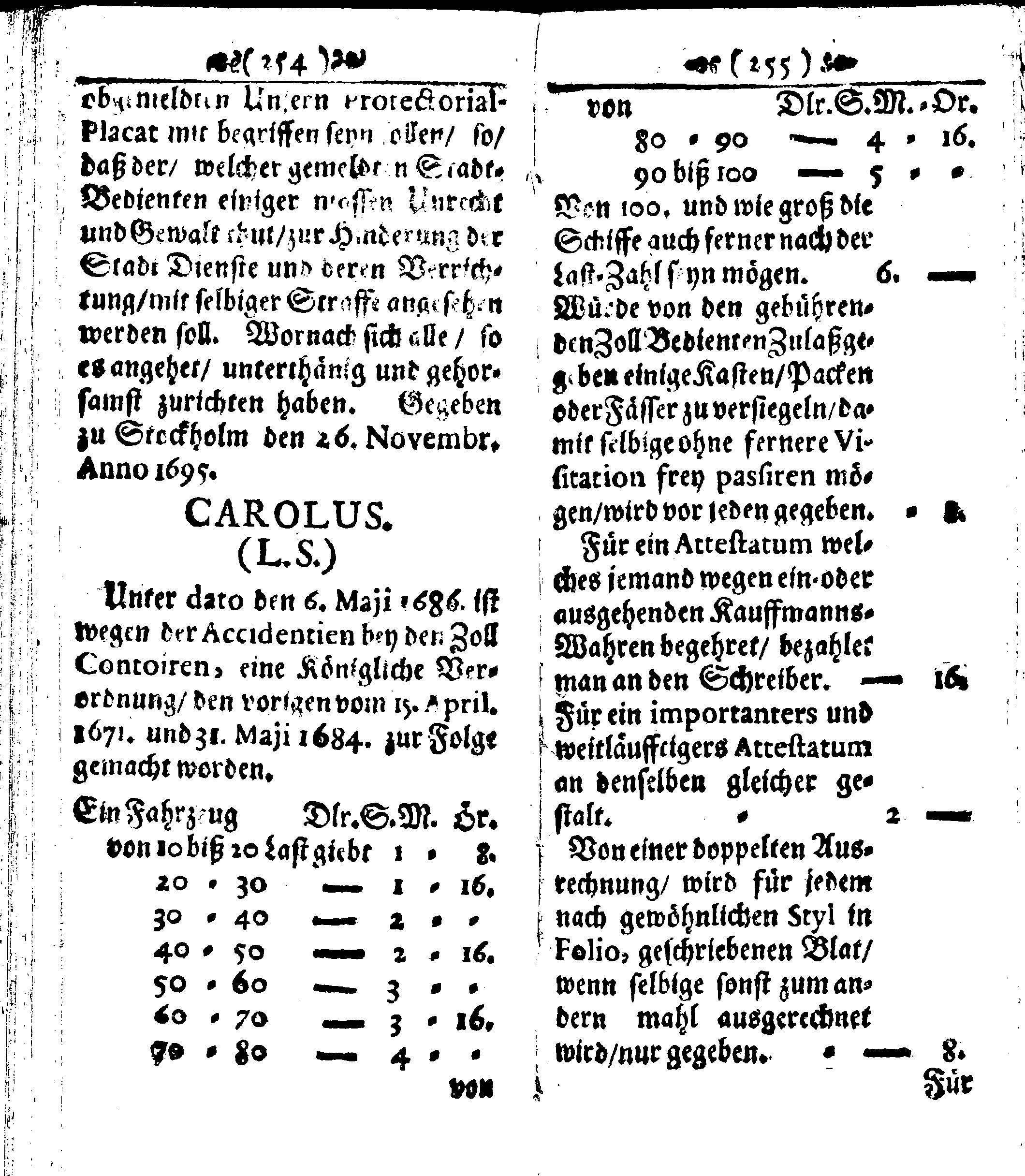 Der reiche Schweden See-Recht Welches von dem Großmächtigsten Könige und Herrn, Hn. CARL dem Eilfften, Der Schwedn, Gothen und Wenden Könige, [etc.] [etc.] [etc.] Im Jahr nach Christi Gebuhrt, 1667. ist verordnet worden. In Teutscher Sprache Ao.1670. in Wißmar gedruckt. Nunmehro aber auffs neue mit Fleiß übersehen, und verbessert, Auch mit vielen nach der Zeit ausgegangenen Königl. Schwedischen Verordnungen, denn Kauff-Leuten, Schiffern, Reedern, bey der See-Fahrt, zur Nachricht, vermehret, Und nach vieler Verlangen in kleinerem Format neu auffgelegt worden
