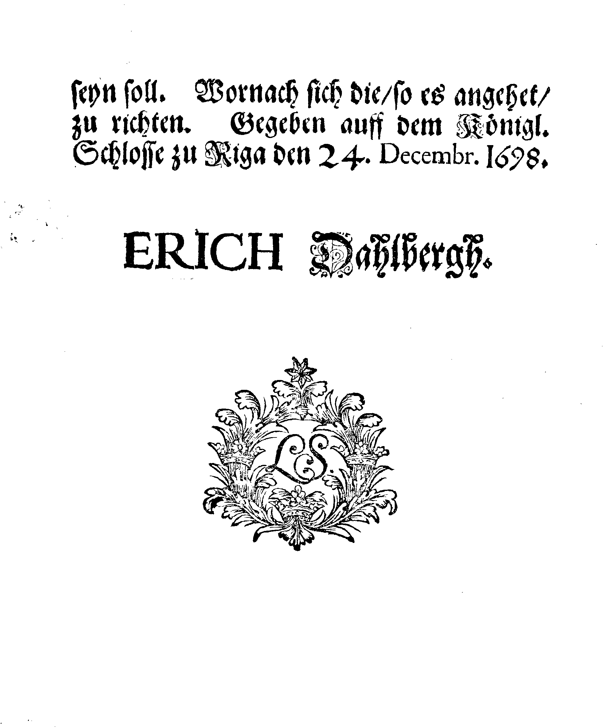 [Erik Dahlbergi korraldus]