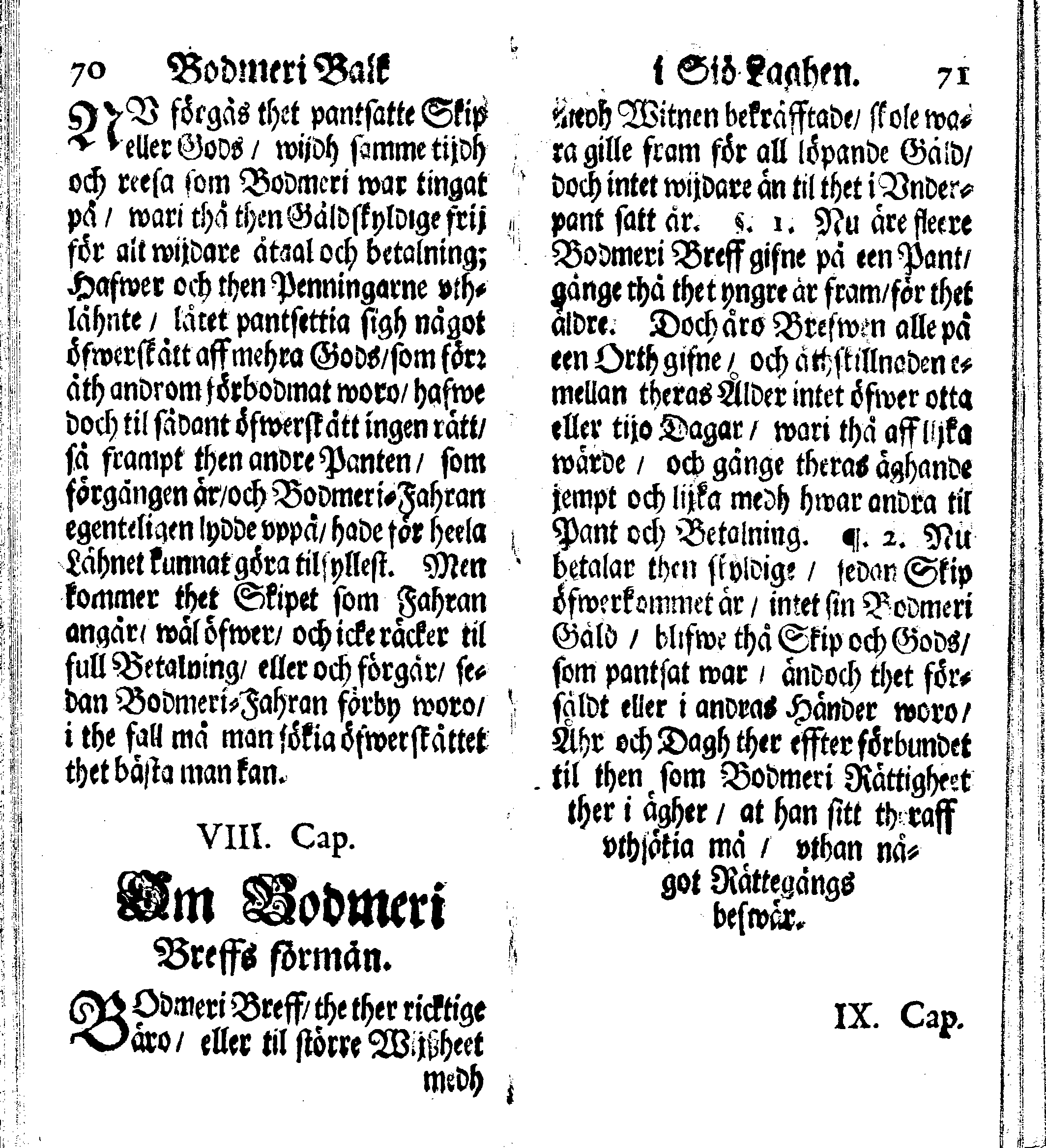 Siö-Lagh: Som Then Stoormächtigste Konung och Herre Her CARL then Elffte, Sweriges, Göthes och Wändes Konung, [etc.] Åhr 1667 hafwer låtit författa, Af Trycket utgå och Publicera. Nu effter mångens Begäran i mindre Format, af nyo omtryckt, Med Förökning af åtskillige Kongl. May:tz Stadgar och Förordningar. Angående Alt hwad Kiöpman, Redare, Skippare och Lodzmän, wid Skip-Farten; for In- och Utgående, böra i Acht taga