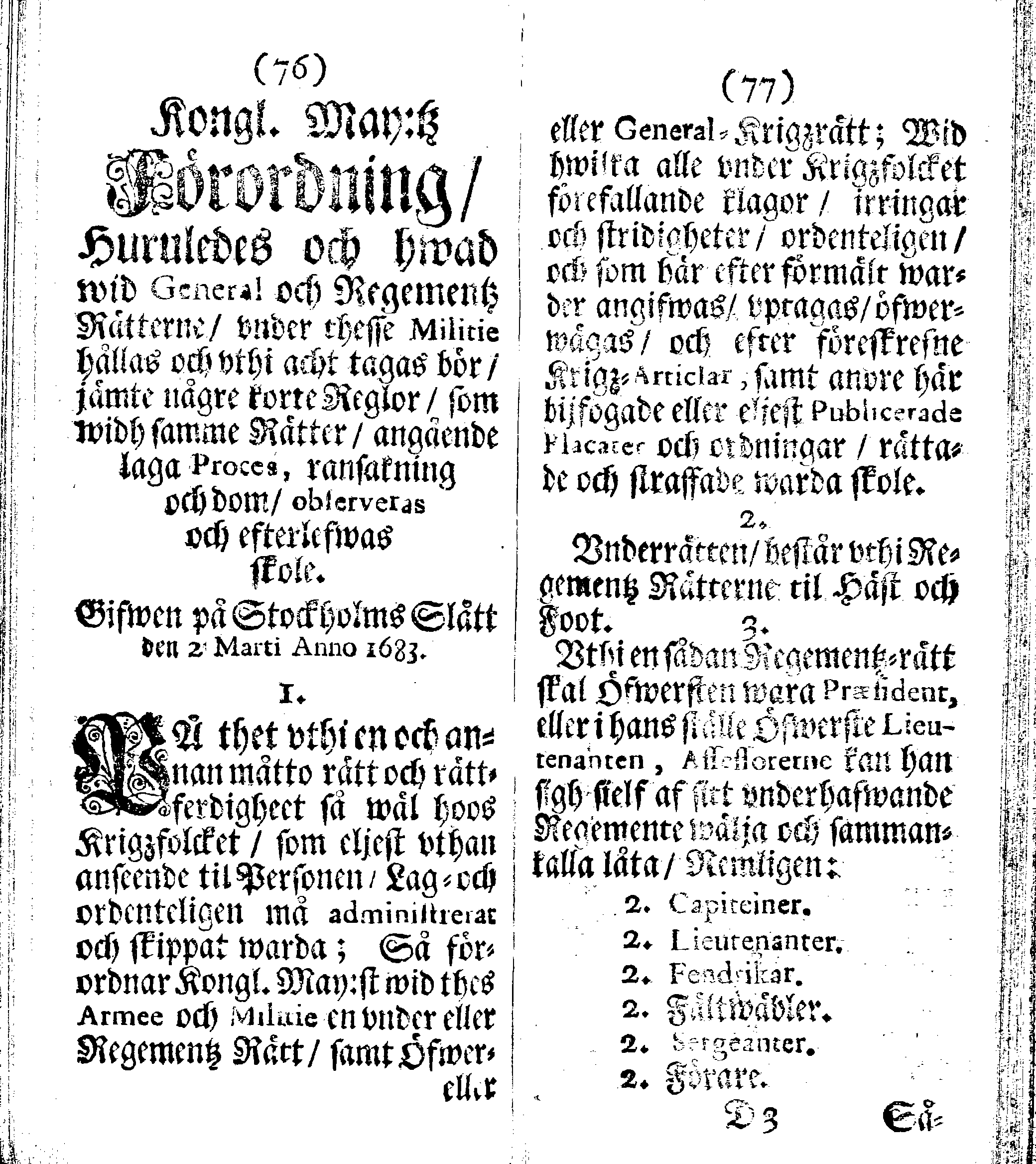 Siö-Lagh: Som Then Stoormächtigste Konung och Herre Her CARL then Elffte, Sweriges, Göthes och Wändes Konung, [etc.] Åhr 1667 hafwer låtit författa, Af Trycket utgå och Publicera. Nu effter mångens Begäran i mindre Format, af nyo omtryckt, Med Förökning af åtskillige Kongl. May:tz Stadgar och Förordningar. Angående Alt hwad Kiöpman, Redare, Skippare och Lodzmän, wid Skip-Farten; for In- och Utgående, böra i Acht taga