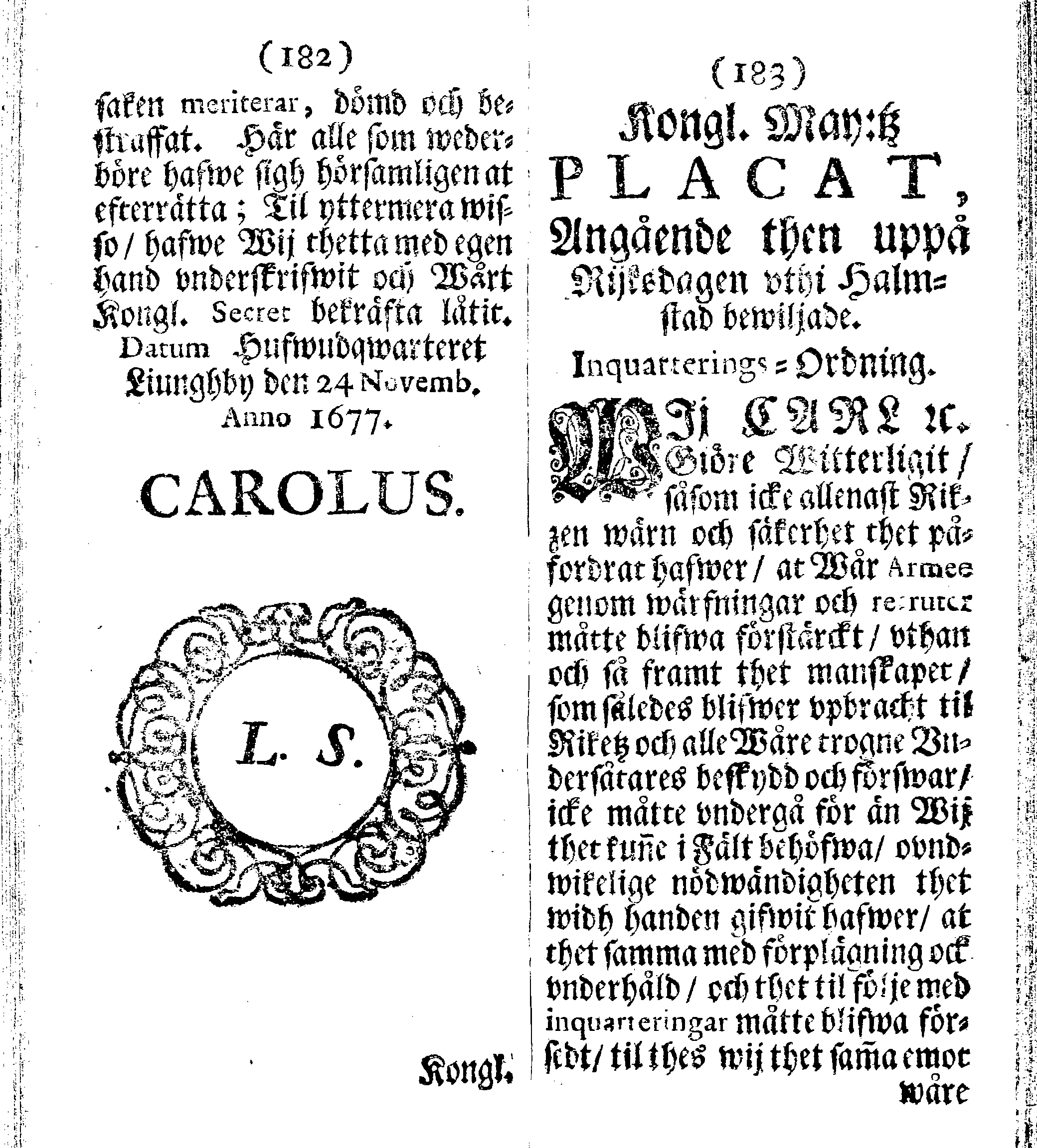 Siö-Lagh: Som Then Stoormächtigste Konung och Herre Her CARL then Elffte, Sweriges, Göthes och Wändes Konung, [etc.] Åhr 1667 hafwer låtit författa, Af Trycket utgå och Publicera. Nu effter mångens Begäran i mindre Format, af nyo omtryckt, Med Förökning af åtskillige Kongl. May:tz Stadgar och Förordningar. Angående Alt hwad Kiöpman, Redare, Skippare och Lodzmän, wid Skip-Farten; for In- och Utgående, böra i Acht taga