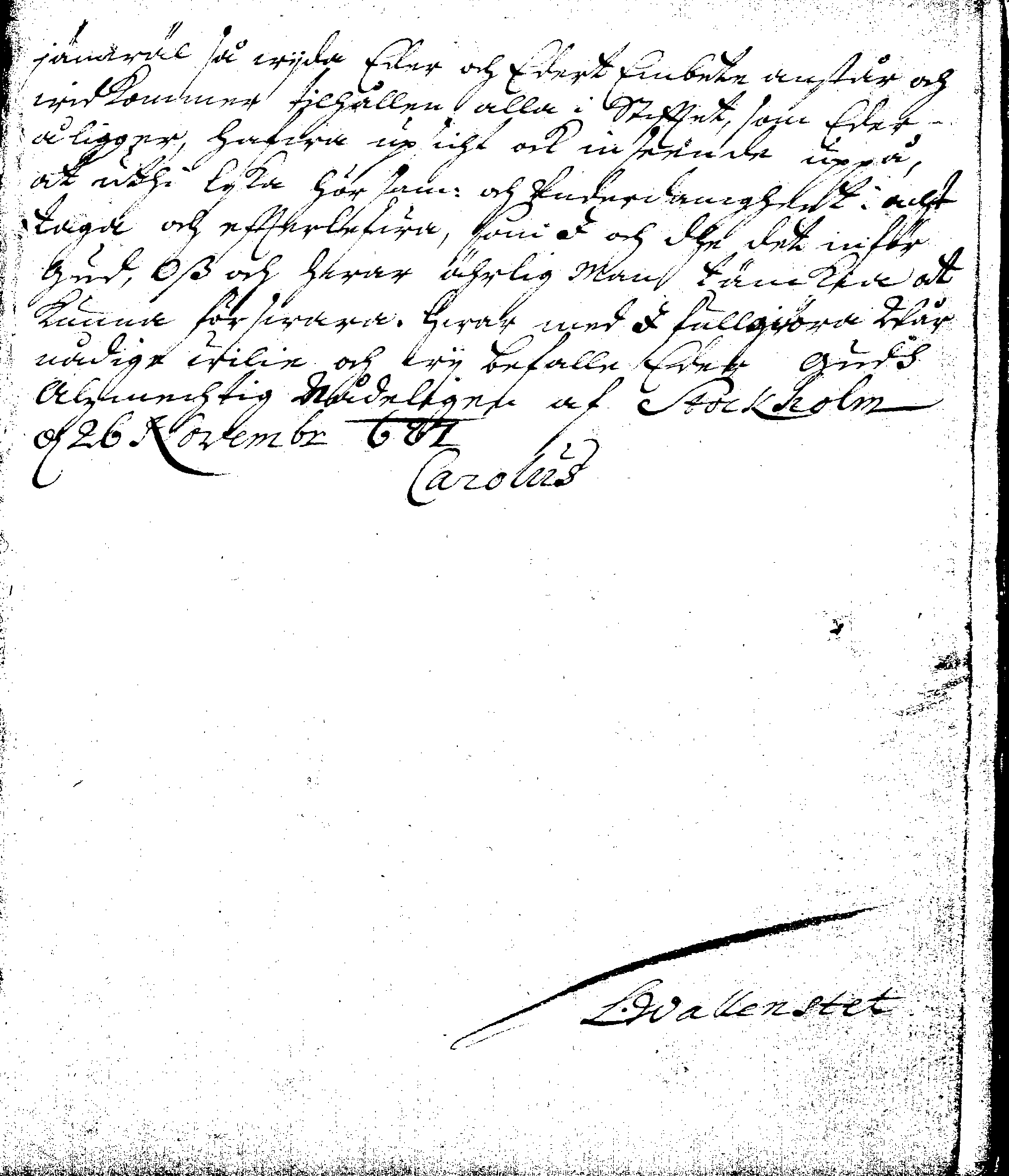 Kyrkio-Lag och Ordning, som then Stormächtigste Konung och Herre, Herr CARL then Elofte, Sweriges, Göthes och Wändes Konung, [etc.] Åhr 1686. hafwer låtit försatta, och Åhr 1687. af Trycket utgå och publicera. Jemte ther til hörige Stadgar