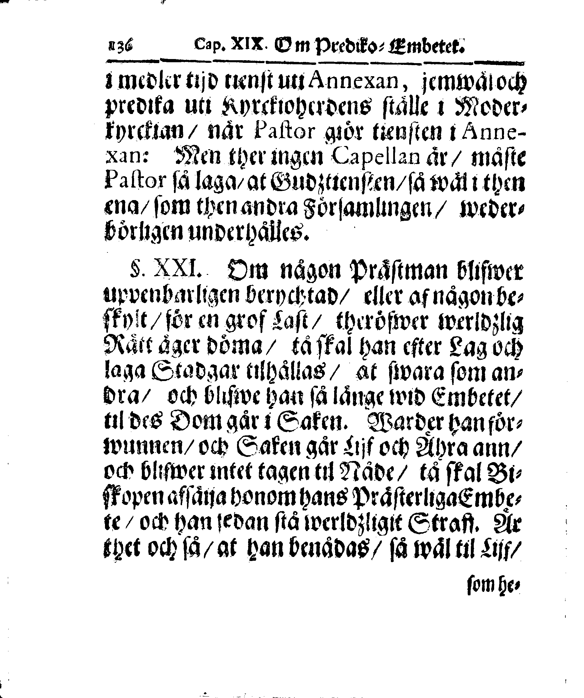 Kyrkio-Lag och Ordning, som then Stormächtigste Konung och Herre, Herr CARL then Elofte, Sweriges, Göthes och Wändes Konung, [etc.] Åhr 1686. hafwer låtit försatta, och Åhr 1687. af Trycket utgå och publicera. Jemte ther til hörige Stadgar