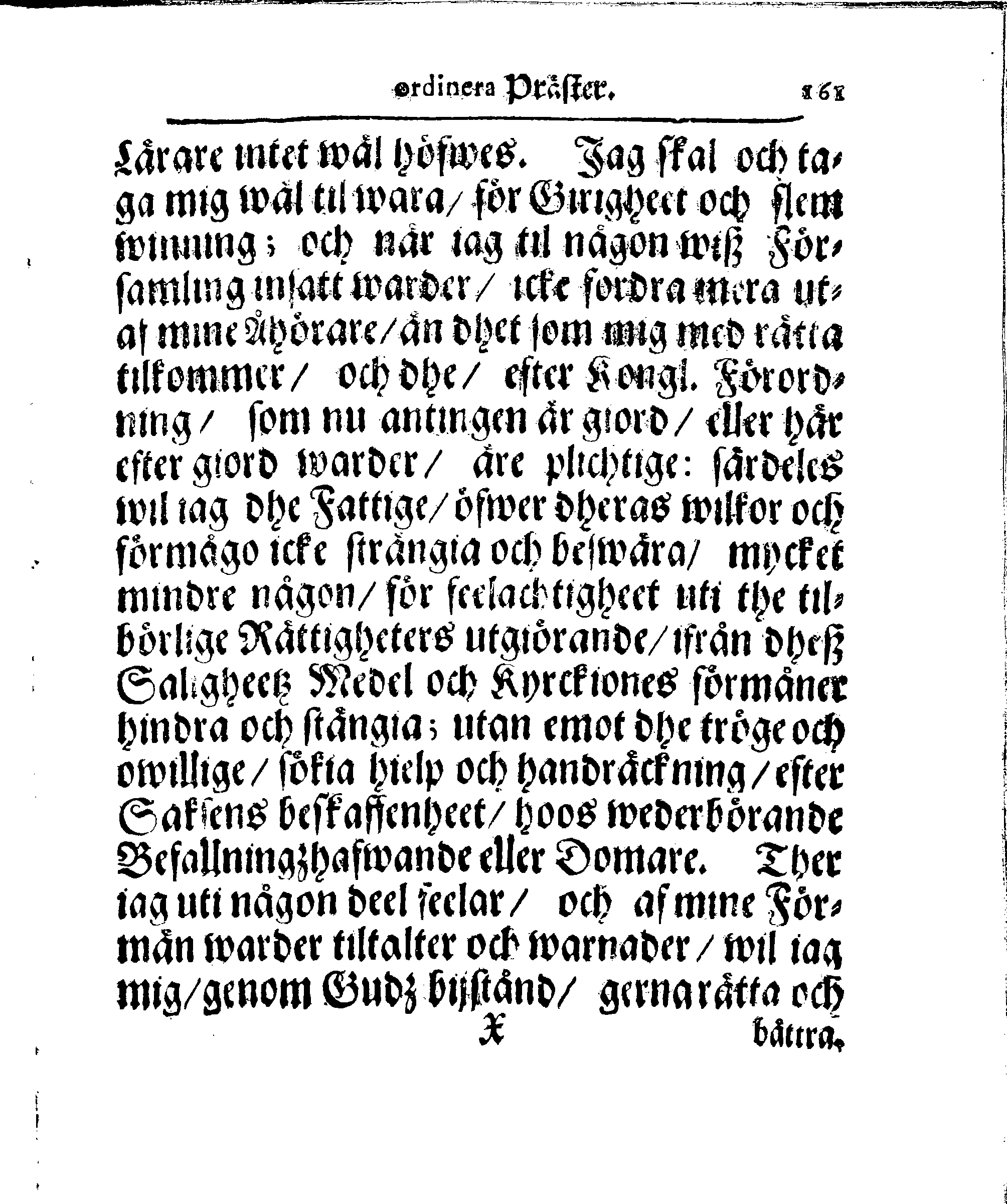 Kyrkio-Lag och Ordning, som then Stormächtigste Konung och Herre, Herr CARL then Elofte, Sweriges, Göthes och Wändes Konung, [etc.] Åhr 1686. hafwer låtit försatta, och Åhr 1687. af Trycket utgå och publicera. Jemte ther til hörige Stadgar