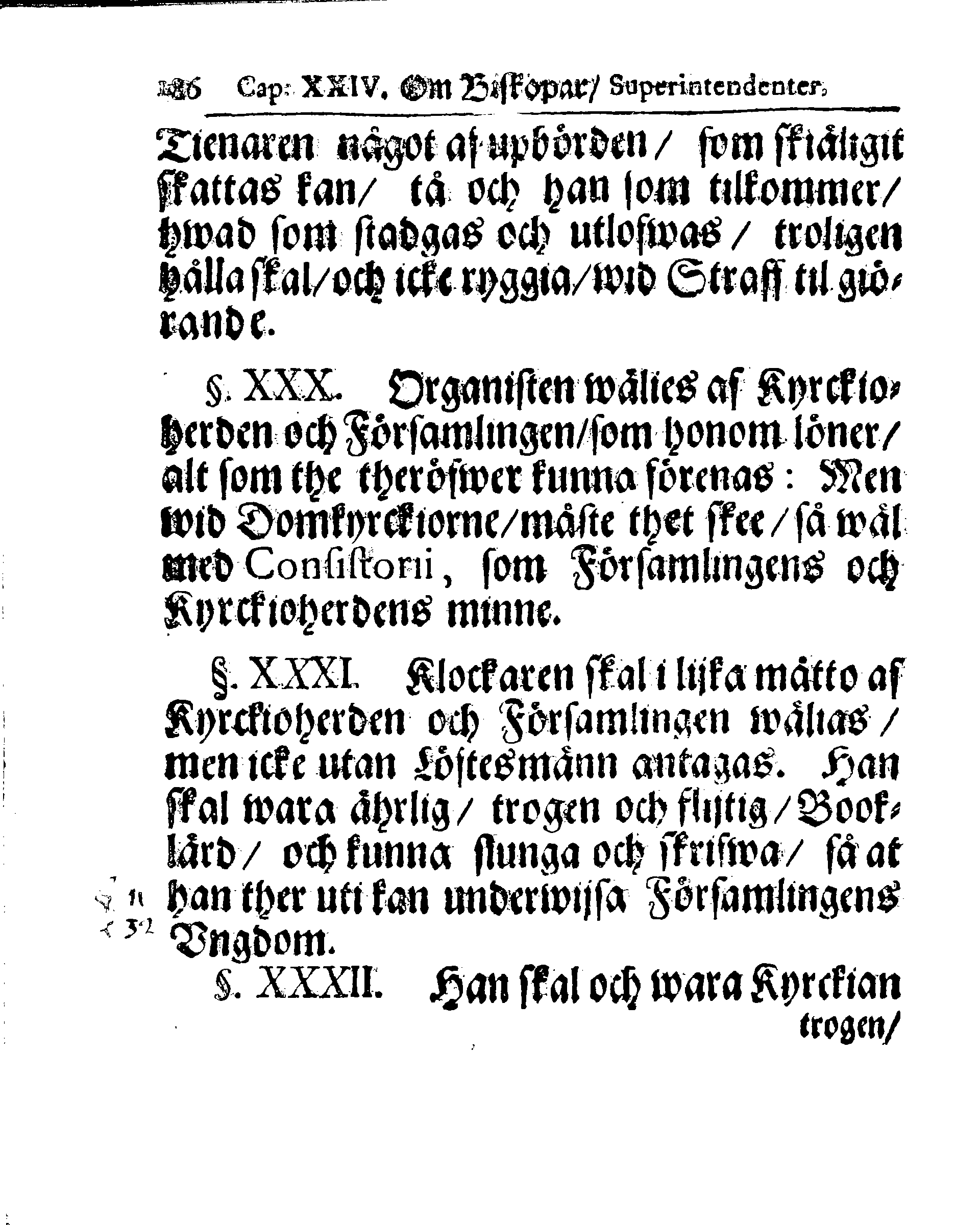 Kyrkio-Lag och Ordning, som then Stormächtigste Konung och Herre, Herr CARL then Elofte, Sweriges, Göthes och Wändes Konung, [etc.] Åhr 1686. hafwer låtit försatta, och Åhr 1687. af Trycket utgå och publicera. Jemte ther til hörige Stadgar