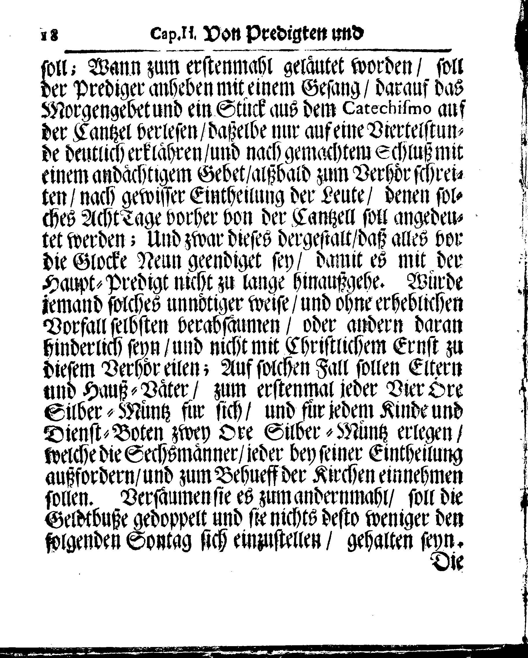 Kirchen-Gesetz und Ordnung, So der Großmächtigste König und Herr, Herr CARL, der Eilffte, Der Schweden, Gothen und Wenden König, [etc.] Im Jahr 1686 hat verfassen und Im Jahr 1687 im Druck außgehen und publiciren lassen. Mit denen dazu gehörigen Verordnungen.