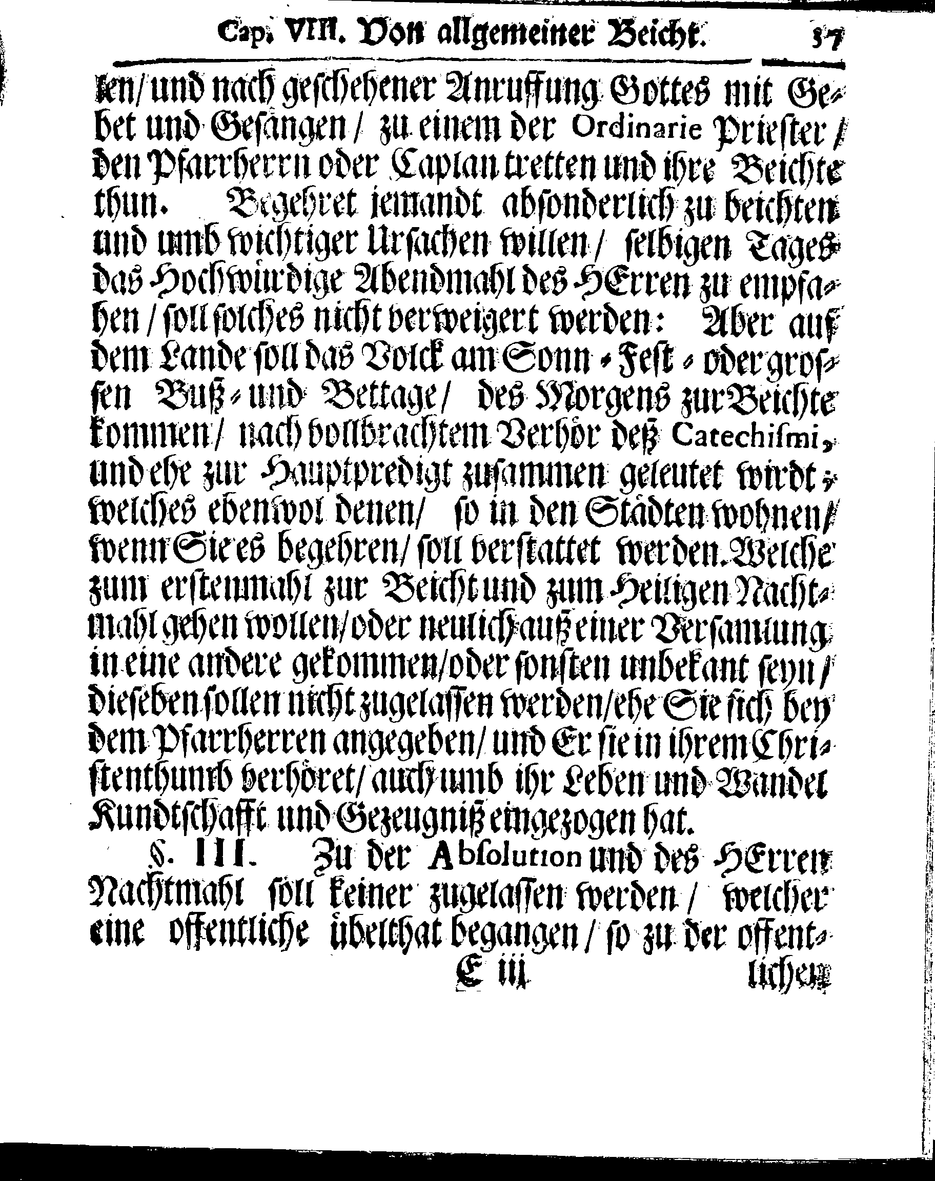 Kirchen-Gesetz und Ordnung, So der Großmächtigste König und Herr, Herr CARL, der Eilffte, Der Schweden, Gothen und Wenden König, [etc.] Im Jahr 1686 hat verfassen und Im Jahr 1687 im Druck außgehen und publiciren lassen. Mit denen dazu gehörigen Verordnungen.