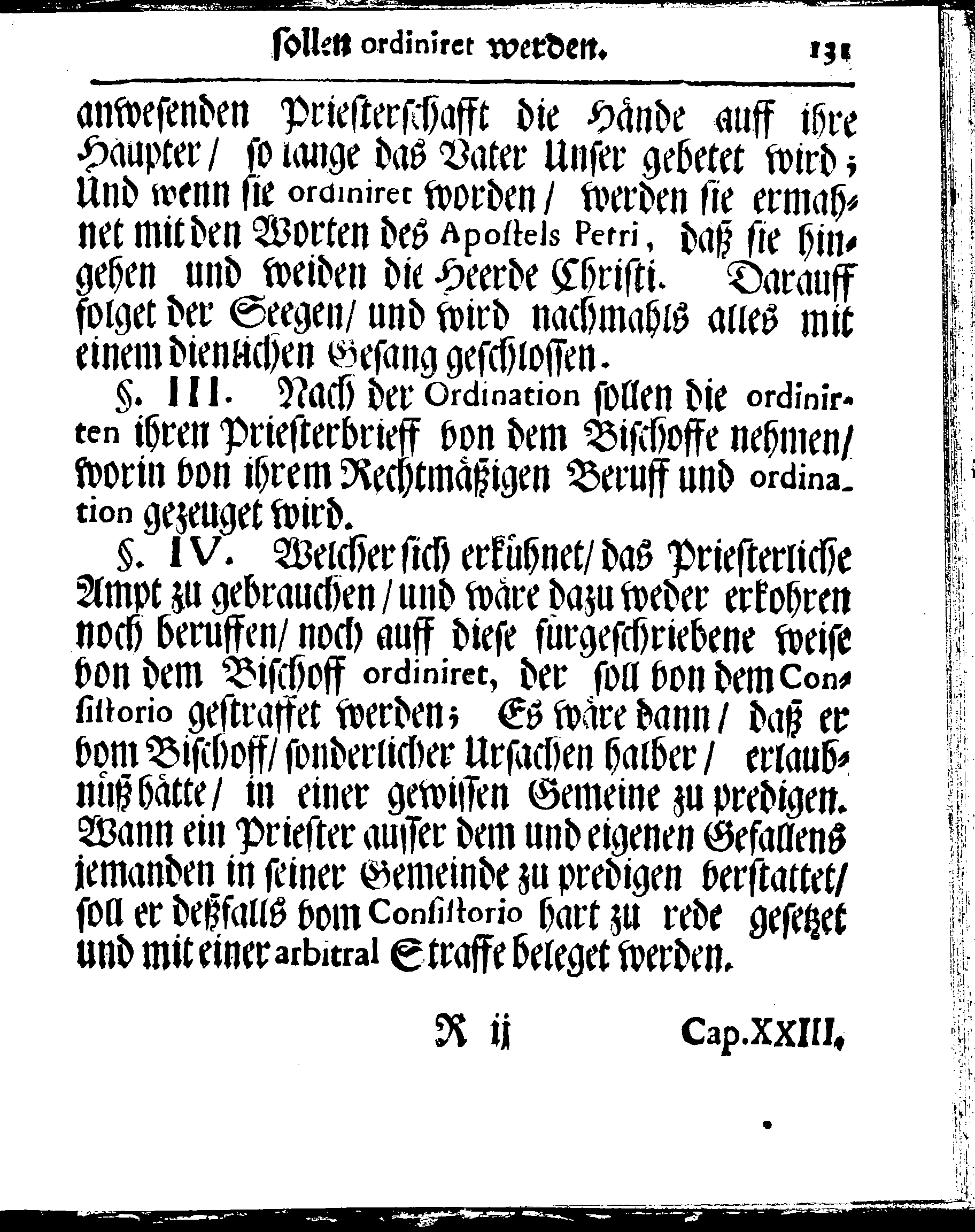 Kirchen-Gesetz und Ordnung, So der Großmächtigste König und Herr, Herr CARL, der Eilffte, Der Schweden, Gothen und Wenden König, [etc.] Im Jahr 1686 hat verfassen und Im Jahr 1687 im Druck außgehen und publiciren lassen. Mit denen dazu gehörigen Verordnungen.