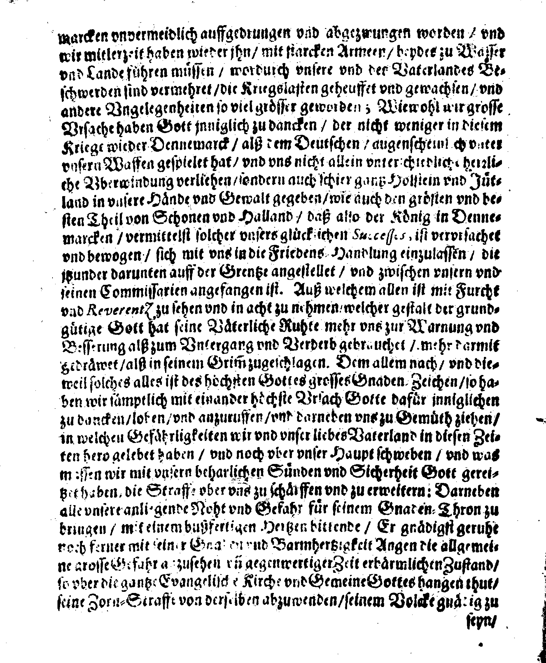 Königl. Mayst. PLACAT Wegen Dreyer Allgemeinen Solenn-Faste- und Bet-Tagen, so im itztlauffenden Jahre anbefohlen seyn, uber gantz Schweden, GroßFürstenthum Finland, Ehistland, Lieff- und Ingermanland zu begehen und halten
