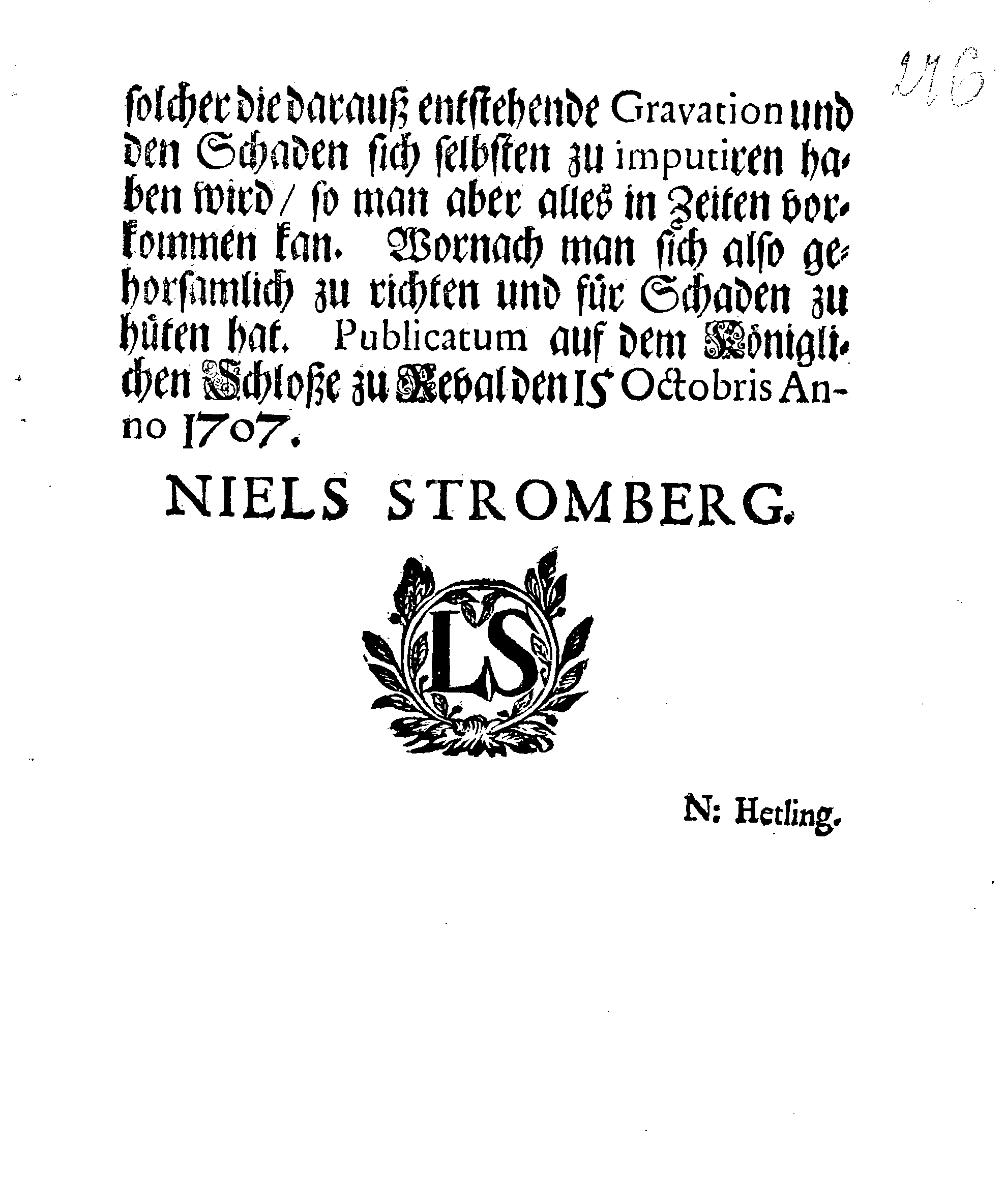 [Nils Strombergi korraldus]