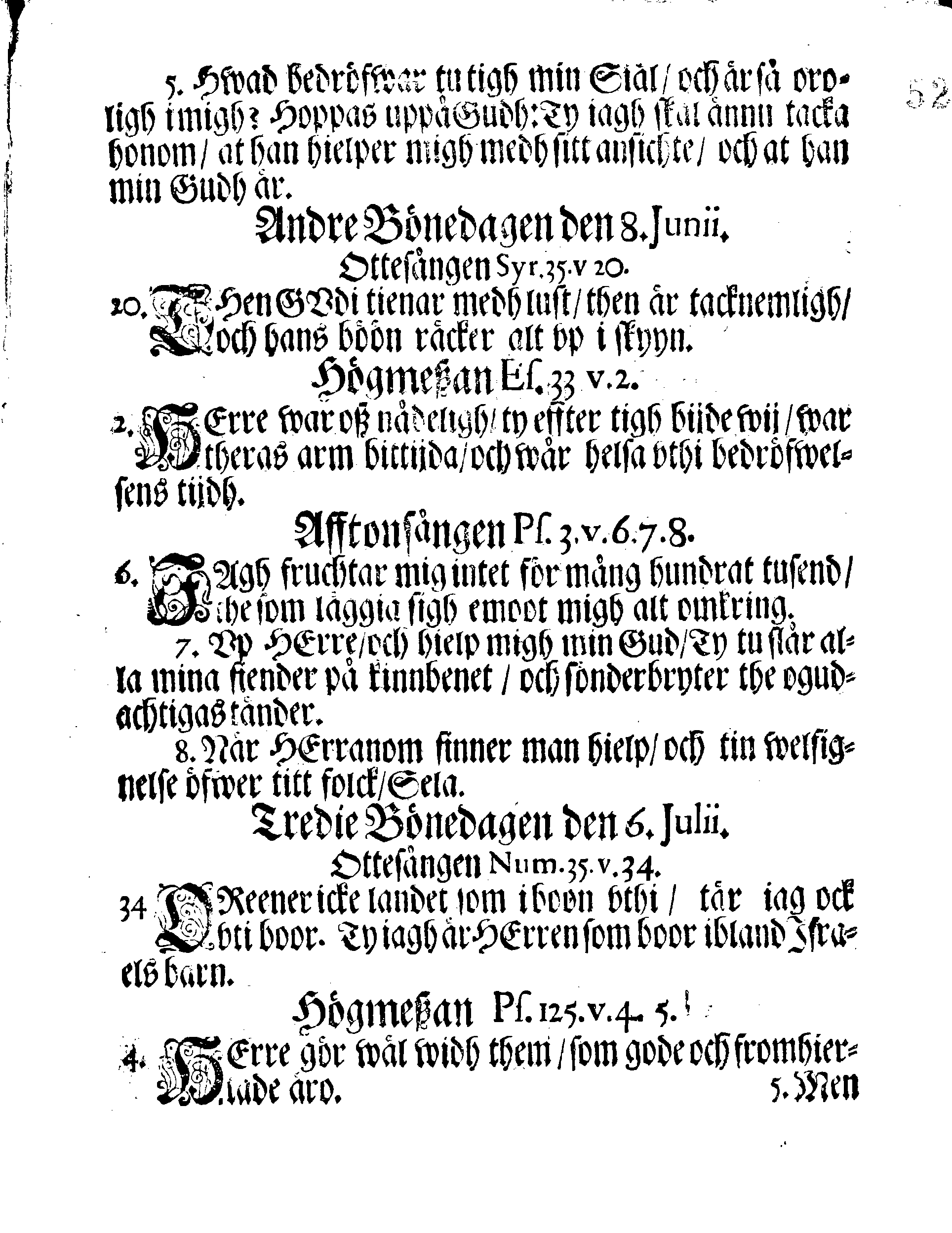 EXTRACT Uthur Kongl. May:ttz. Hoff-Feldt-Consistorii till Högwälborne Hn. General-Lieut. Grefwe Adam Ludwig Lewenhaupt aflåtne Breef och notification angående Bönedagarne uthi innewarande Åhr 1706. som effter Wahnligheten böra fyras och Celebreras
