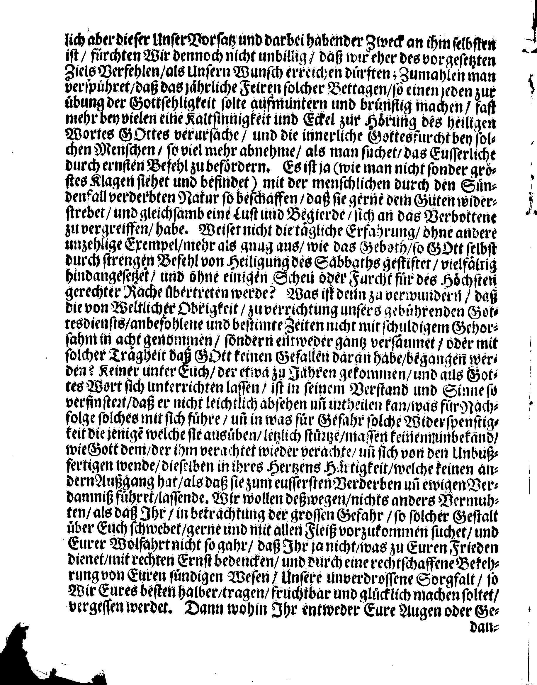 Ihr. Königl. Majest. PLACAT, Wegen Der Vier allgemeinen Solennen, Danck-Fast- und Bet-Tagen, so im gegenwärtigen Jahr, durch gantz Schweden Reich, und die darunter liegenden Provincien, wie auch das Groß-Fürstenthum Finland, samt Ehst-Lieff- und Ingermanland sollen gehalten und gefeyret werden