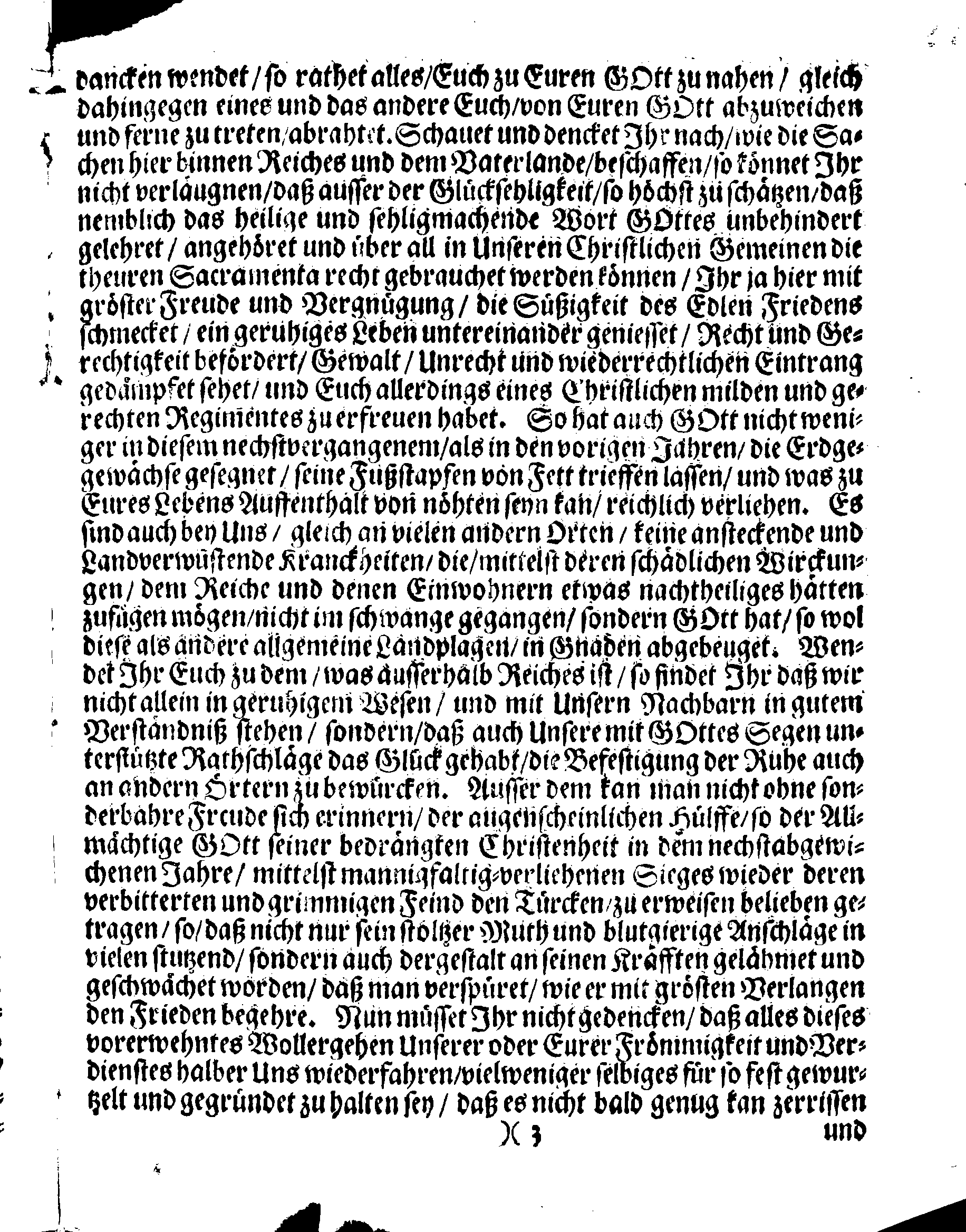 Ihr. Königl. Majest. PLACAT, Wegen Der Vier allgemeinen Solennen, Danck-Fast- und Bet-Tagen, so im gegenwärtigen Jahr, durch gantz Schweden Reich, und die darunter liegenden Provincien, wie auch das Groß-Fürstenthum Finland, samt Ehst-Lieff- und Ingermanland sollen gehalten und gefeyret werden