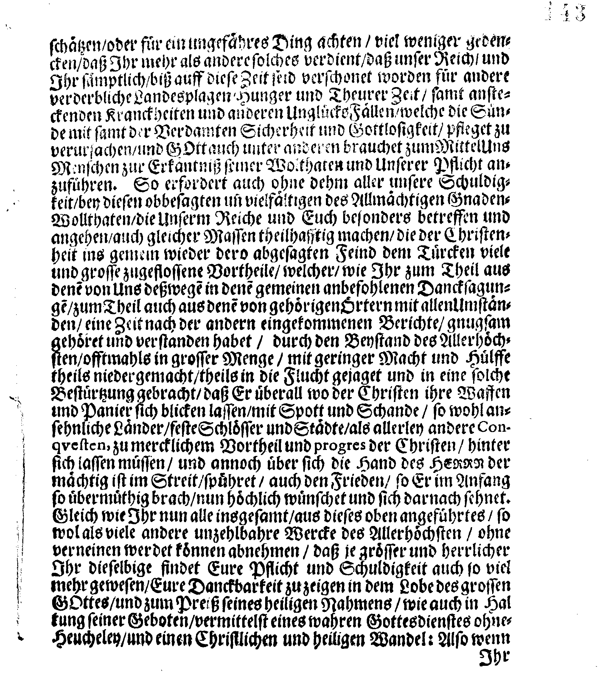 Ihrer Königl. Majest. PLACAT, Wegen Der vier allgemeinen Solennen, Danck-Fast-Buss- und Bet-Tagen, so im gegenwärtigen Jahr 1690. durch das gantze Reich Schweden, und die darunter liegende Provincien, wie auch das Gross-Fürstenthum Finland, sampt Ehst-Lieff- und Ingermanland sollen gehalten und gefeyret werden