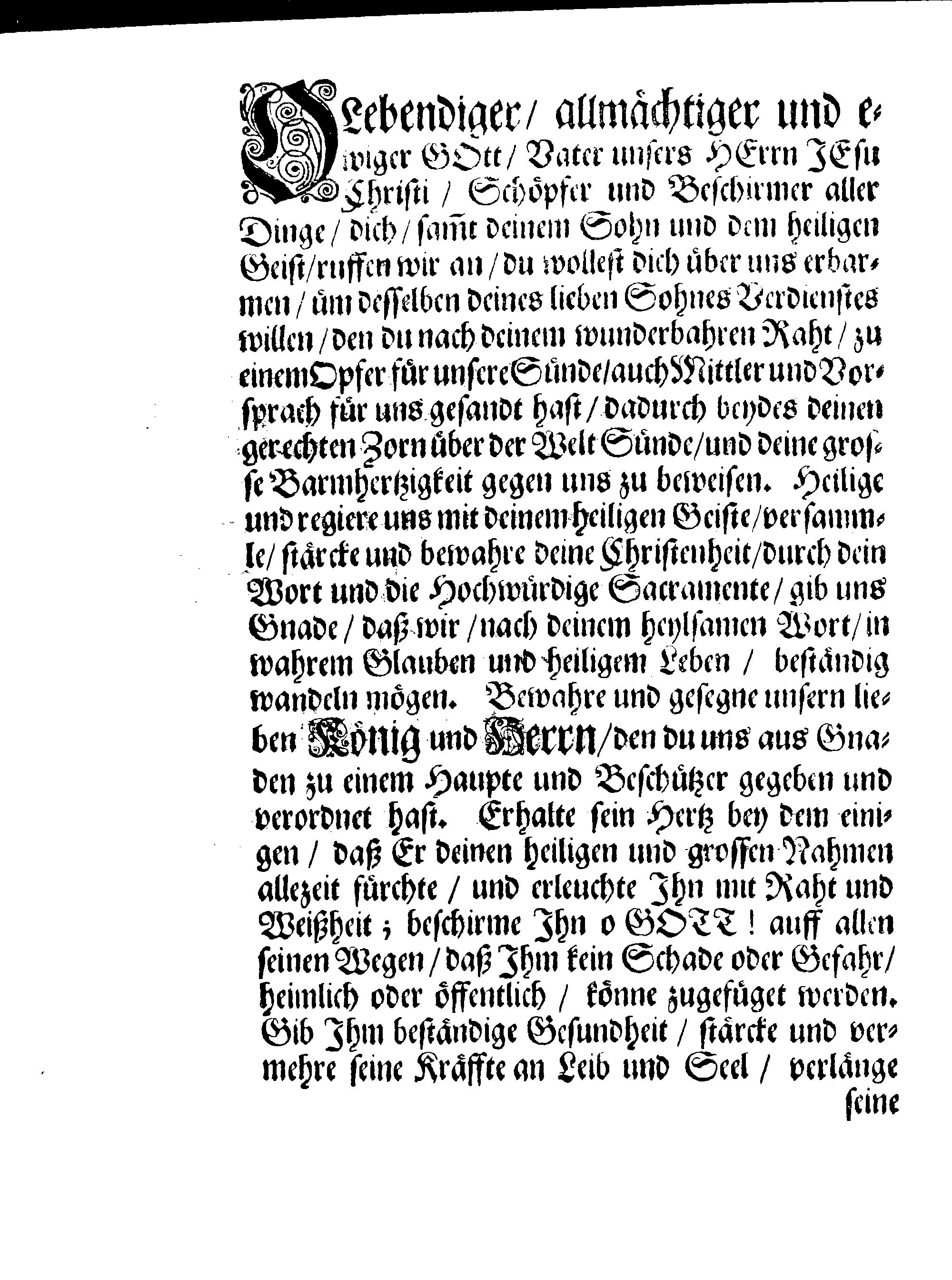 Allgemeines GEBETH nach den Predigten und Beth-Stunden in den Versamlungen zu gebrauchen