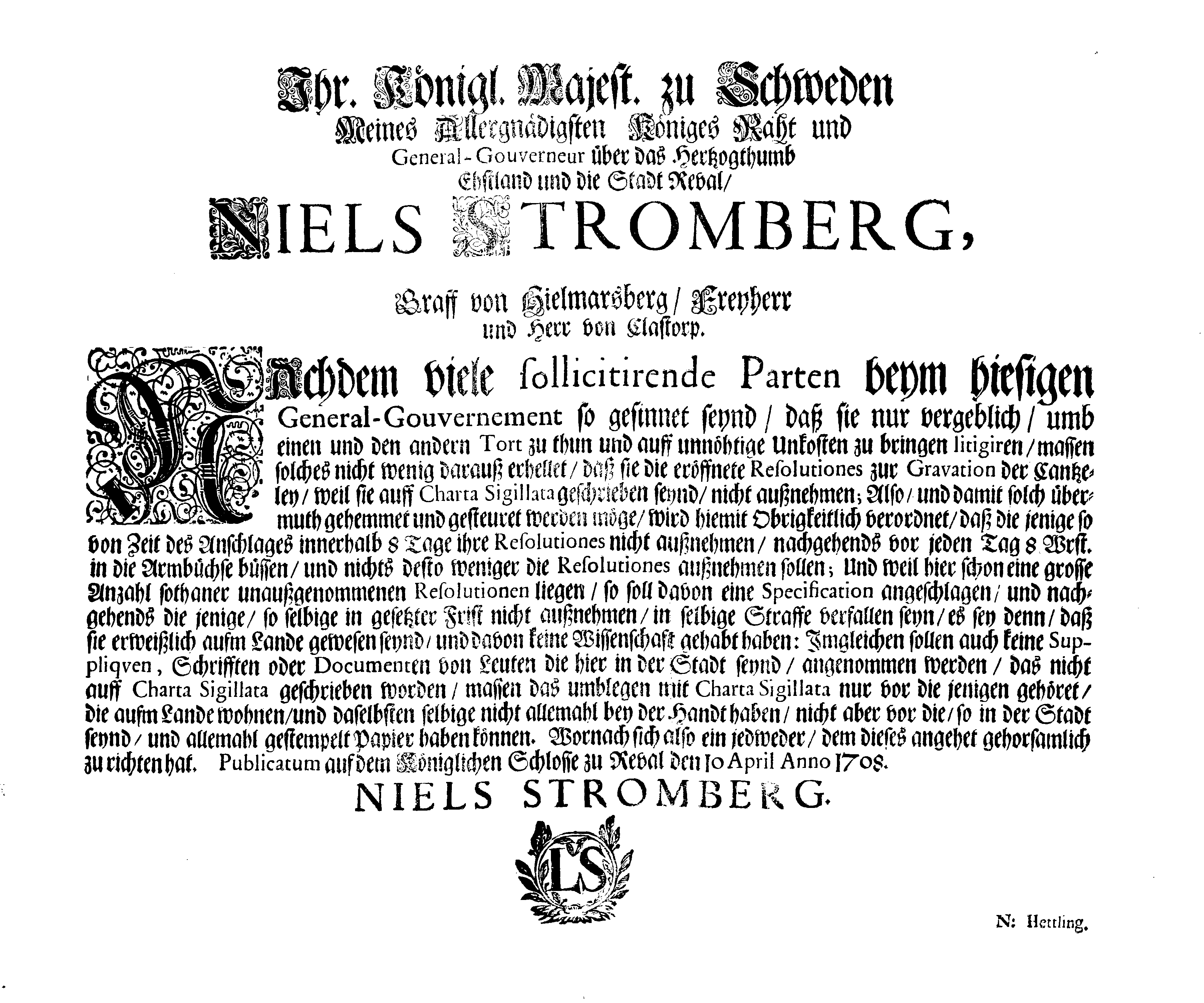 [Nils Strombergi korraldus]