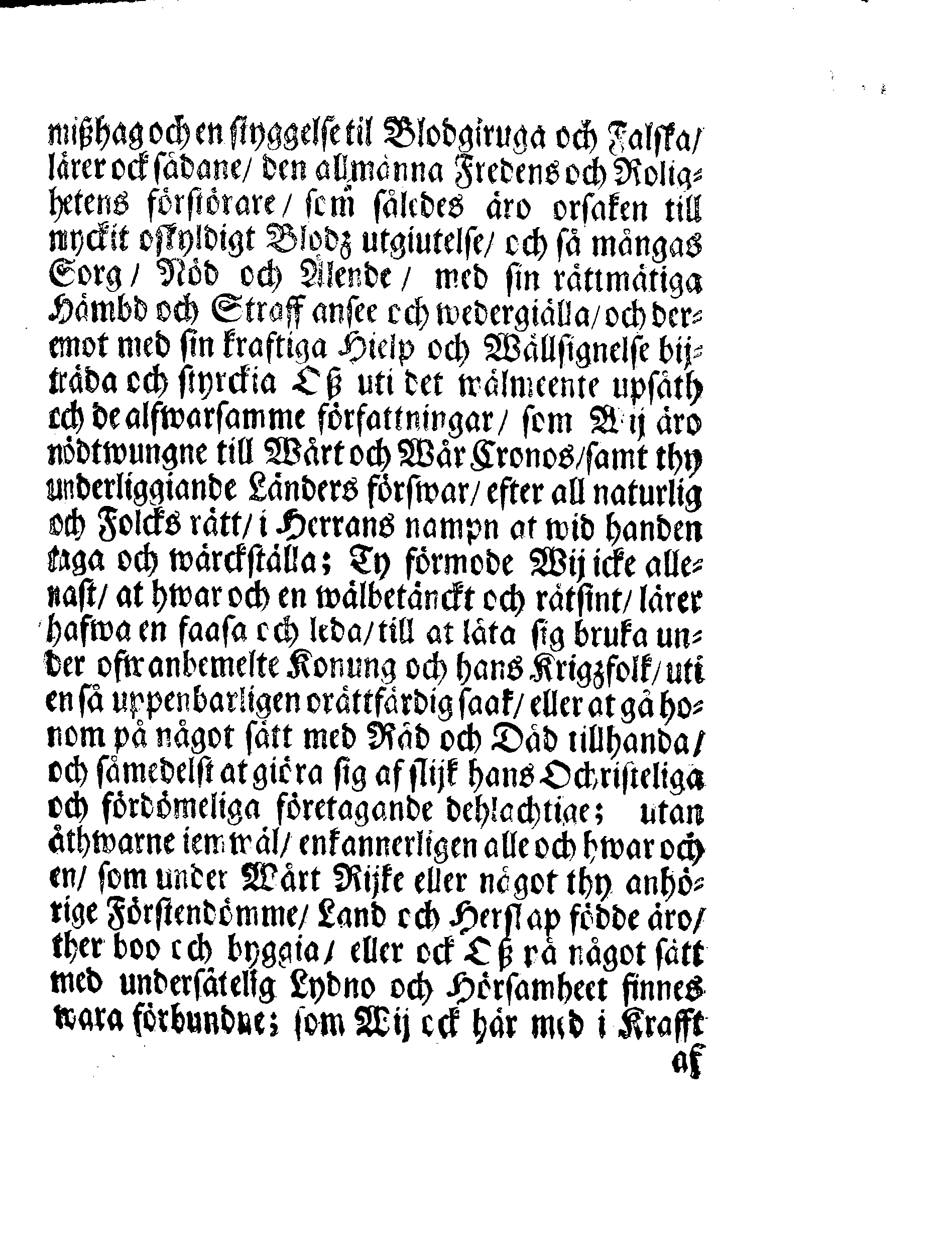Kongl. May:tz PÅBUD, Att alla deß Undersåtare, som för tijden uti Konungens i Pohlen och hans Anhangs Tienst, eller wid hans Trouper sig uppehålla, skola sig ofördröijeligen thädan begifwa
