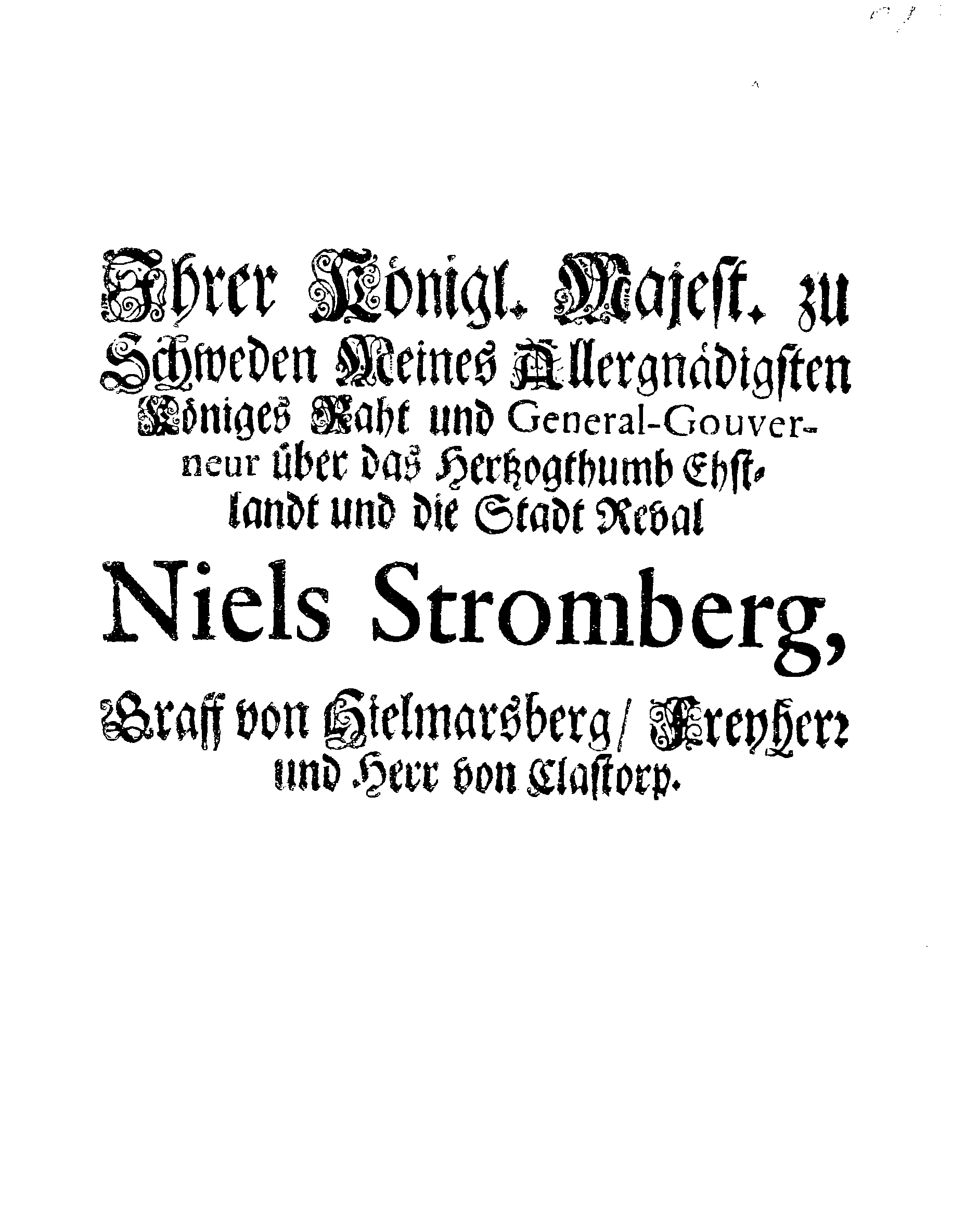 [Nils Strombergi korraldus]