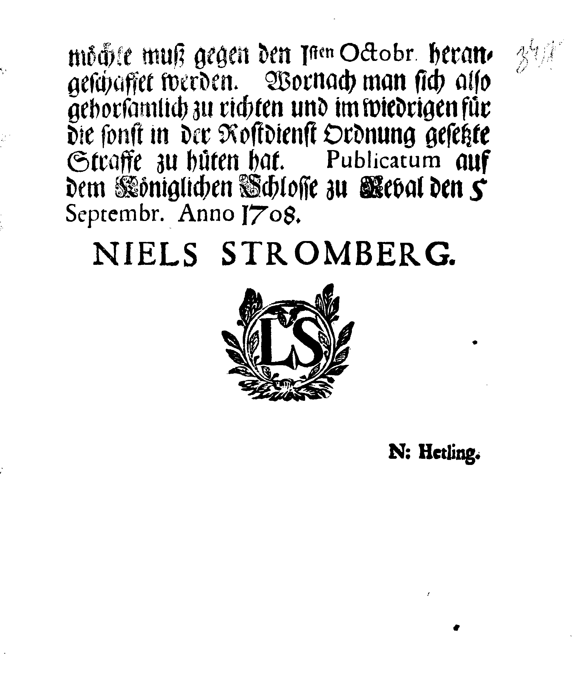 [Nils Strombergi korraldus]